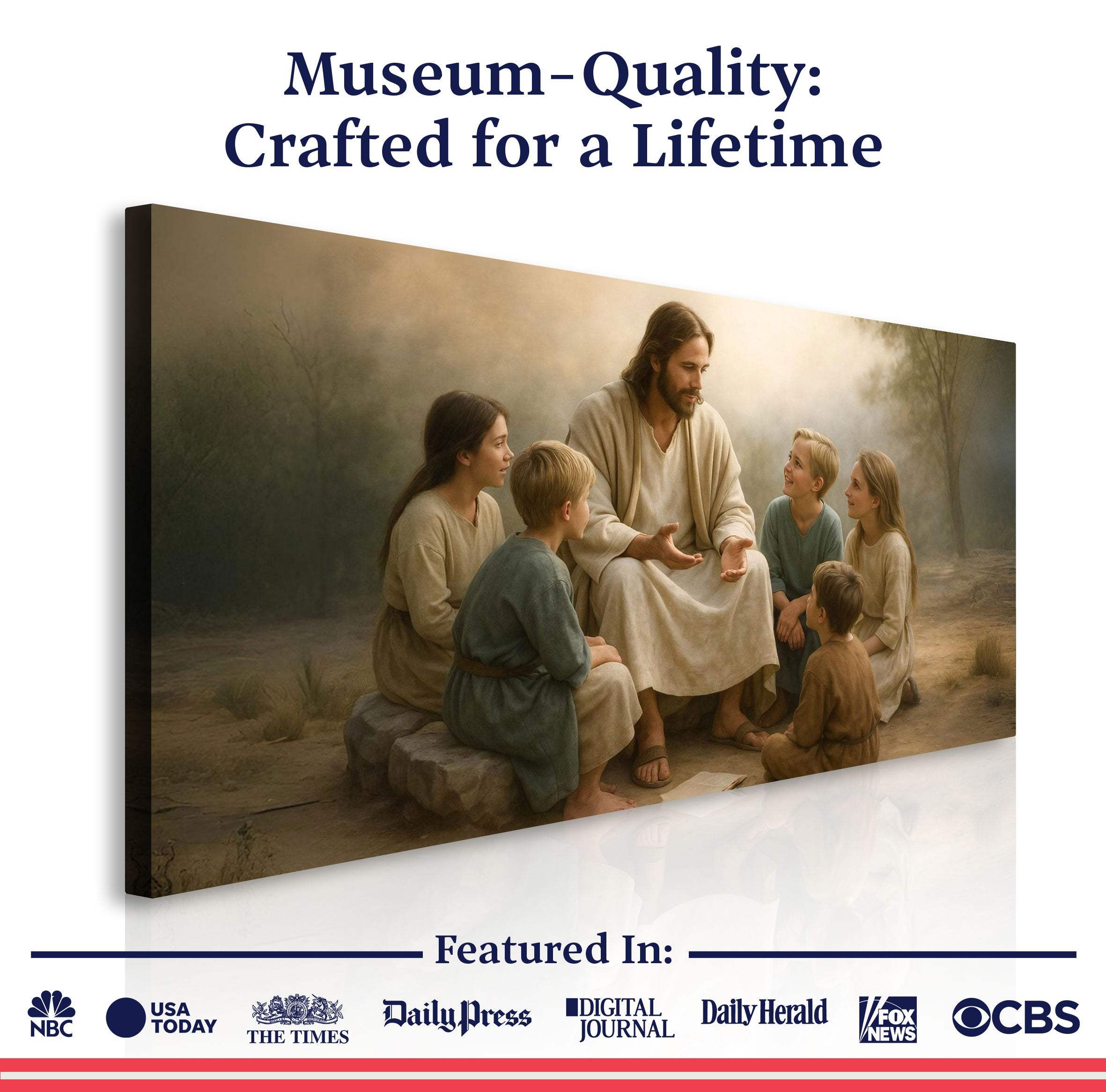 Jesus with Children Faith Wall Art III - Image 6