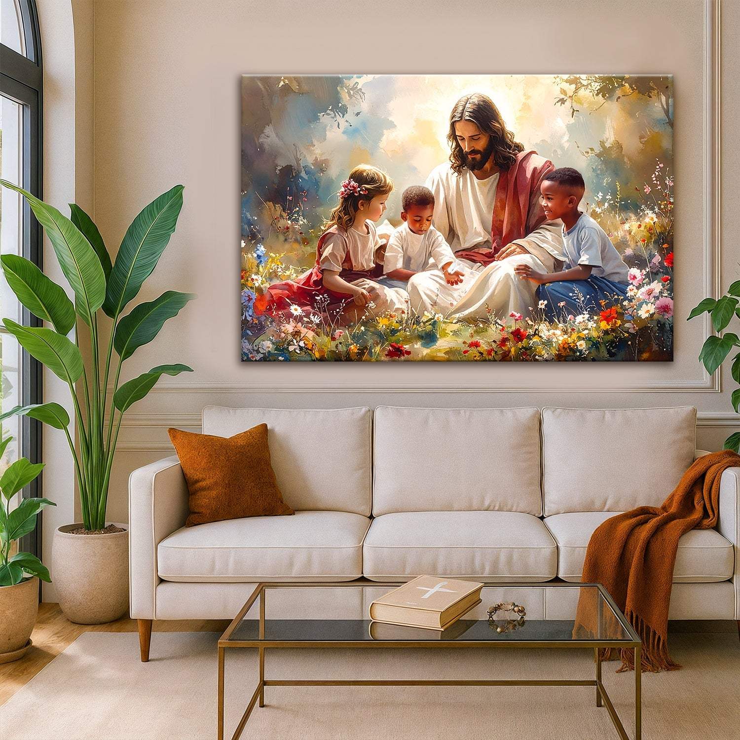 Jesus With Children Faith Wall Art VII - Image 4