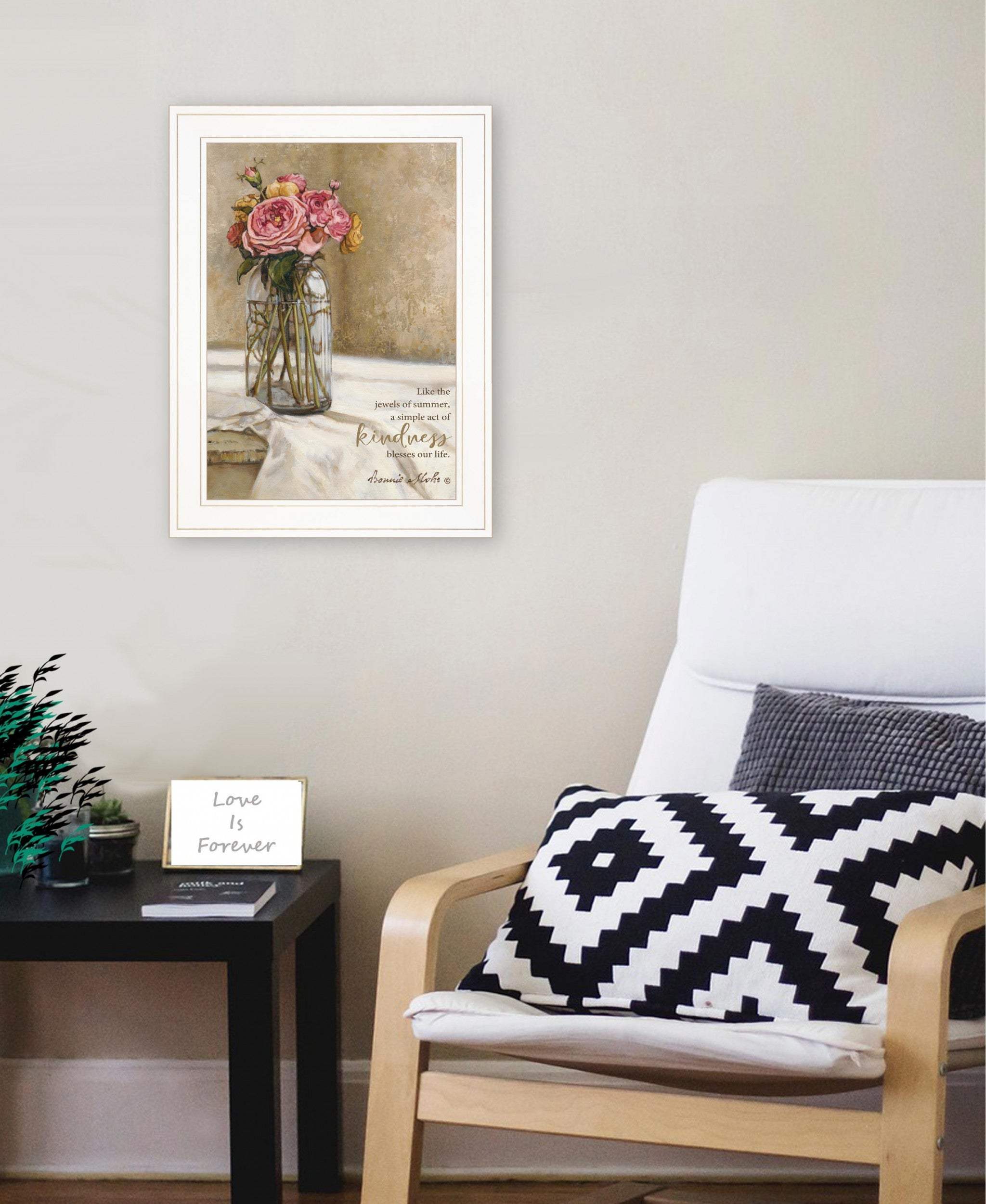 Jewels of Summer 1 White Framed Print Wall Art - Image 5
