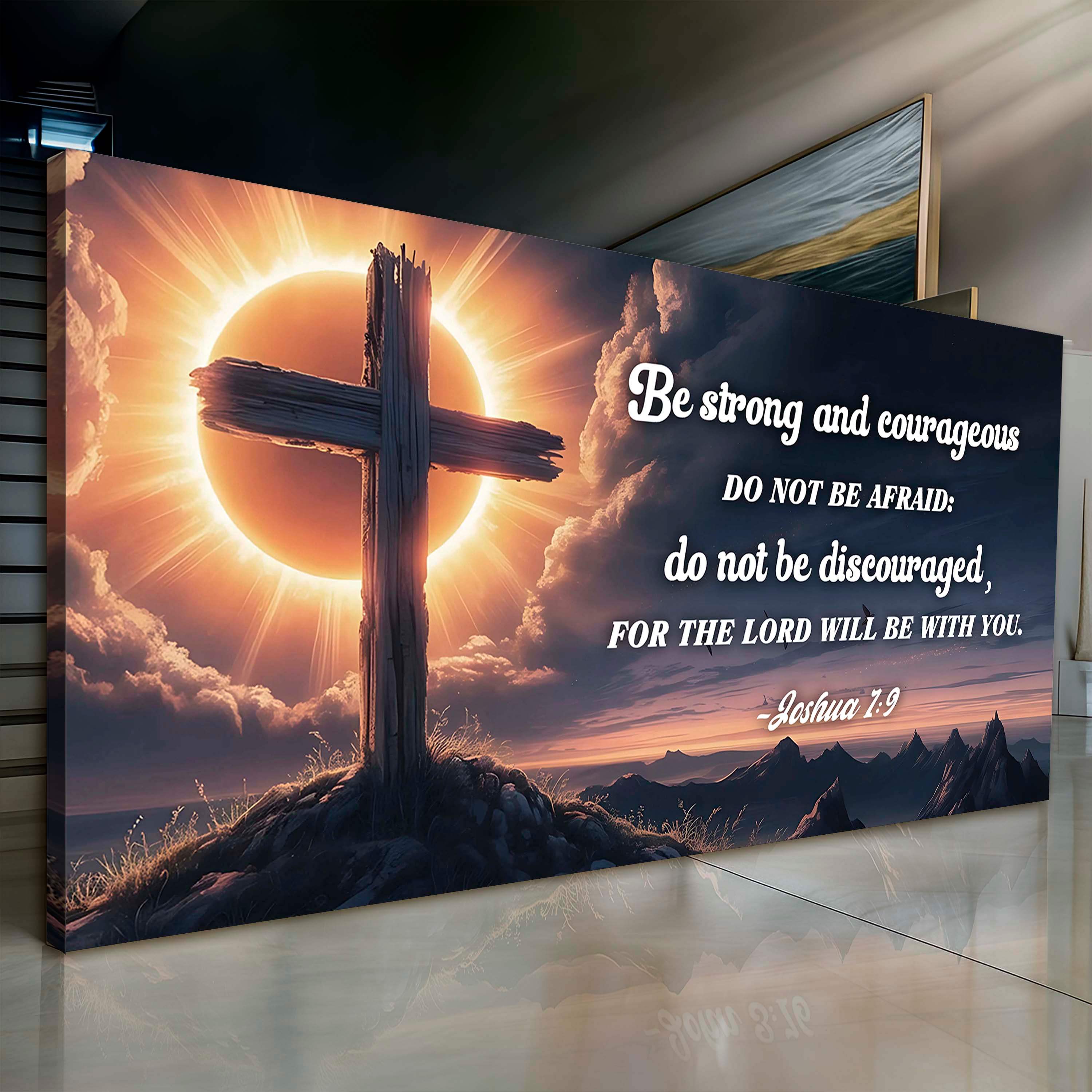 Joshua 1:9 - The Lord Will Be With You Faith Sign - Image 5