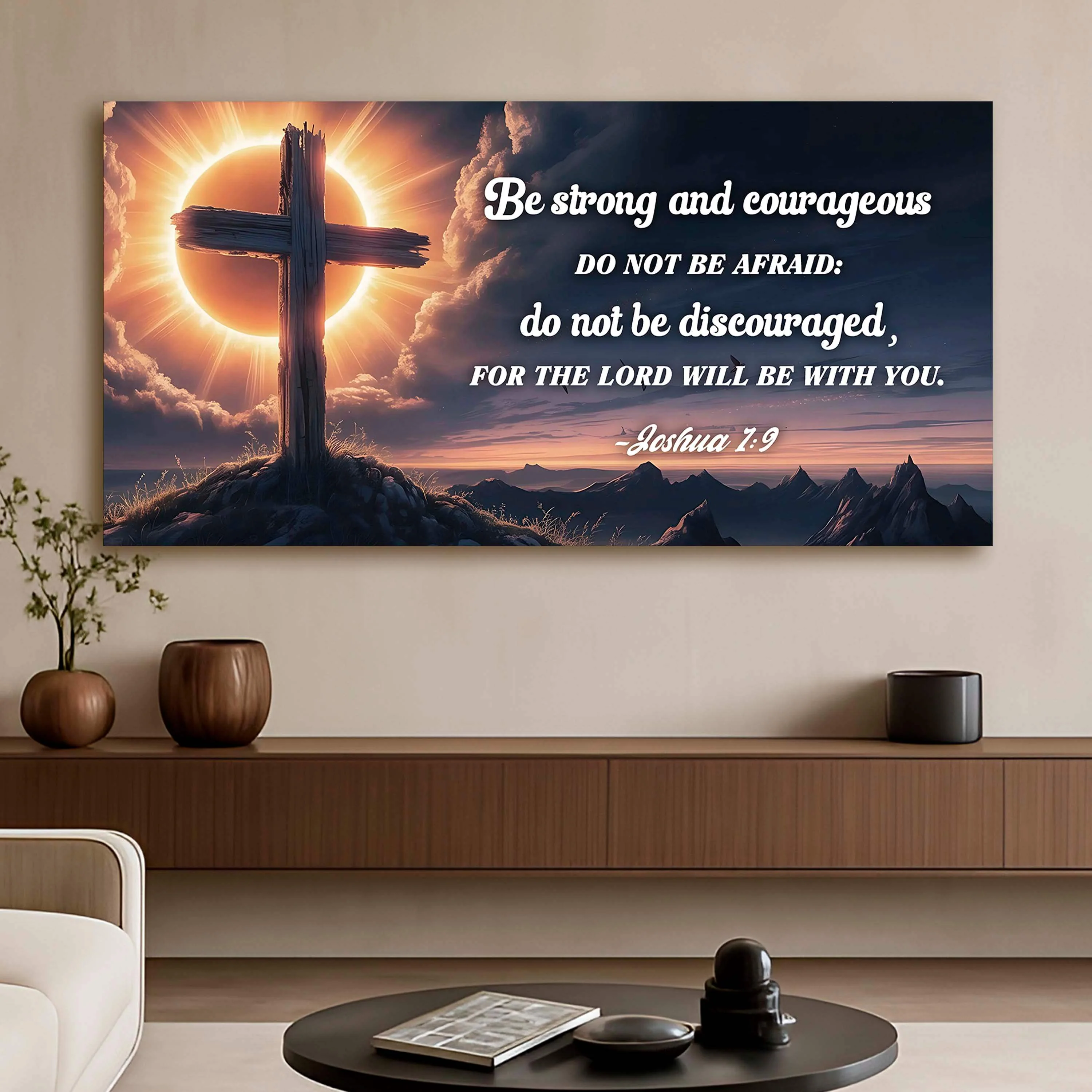 Joshua 1:9 - The Lord Will Be With You Faith Sign - Image 6