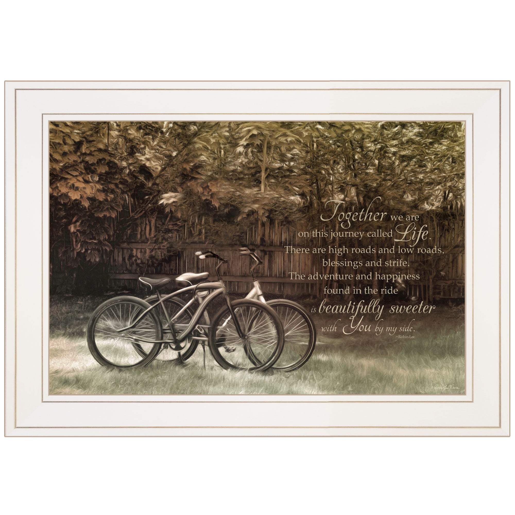 Journey Together 1 White Framed Print Wall Art - Image 2