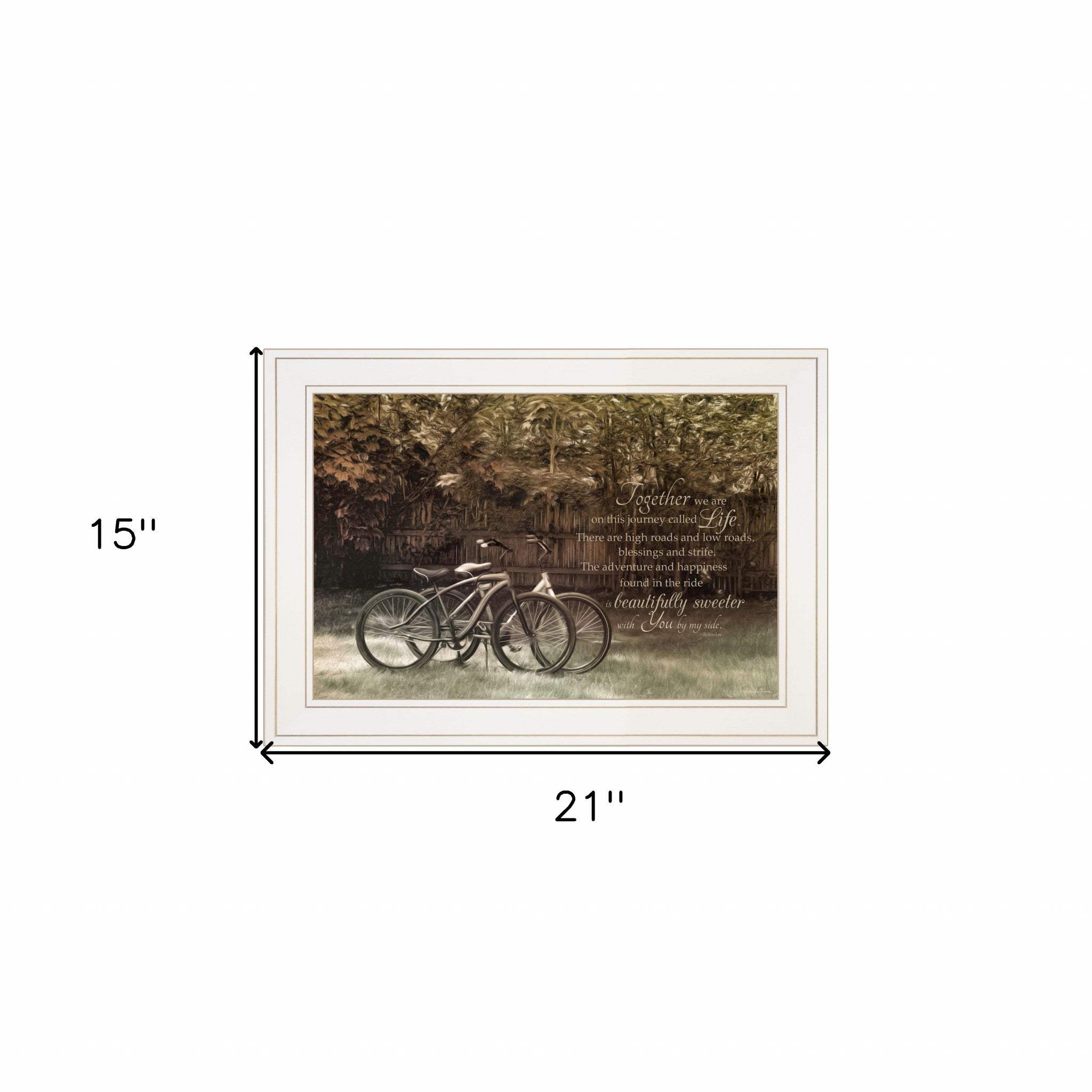 Journey Together 1 White Framed Print Wall Art - Image 5