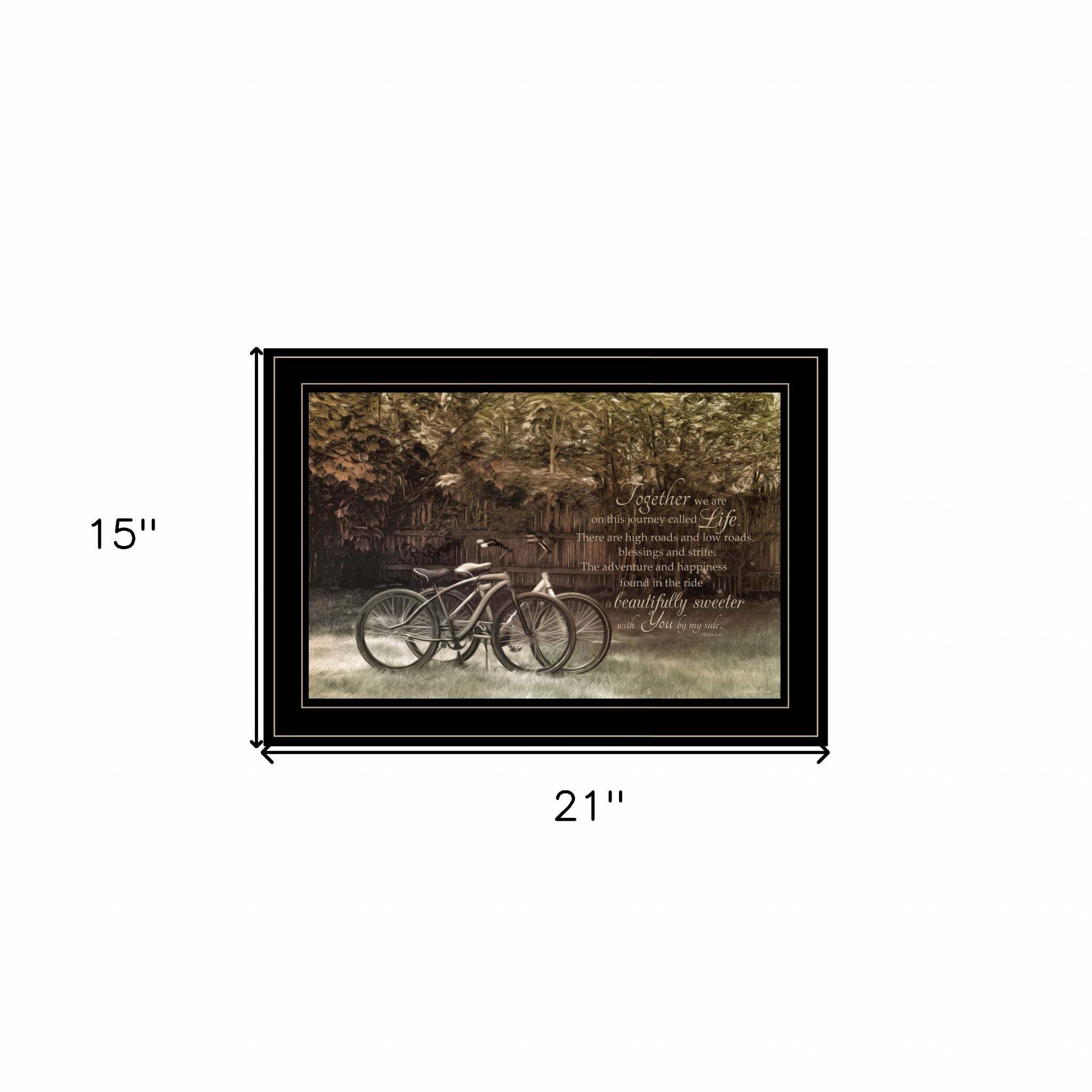 Journey Together 2 Black Framed Print Wall Art - Image 5