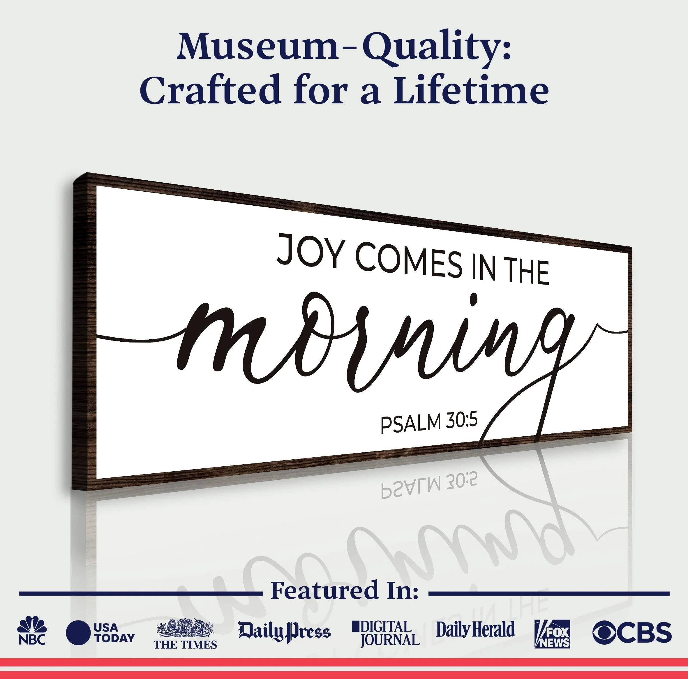Joy Comes In The Morning Faith Sign III - Image 4