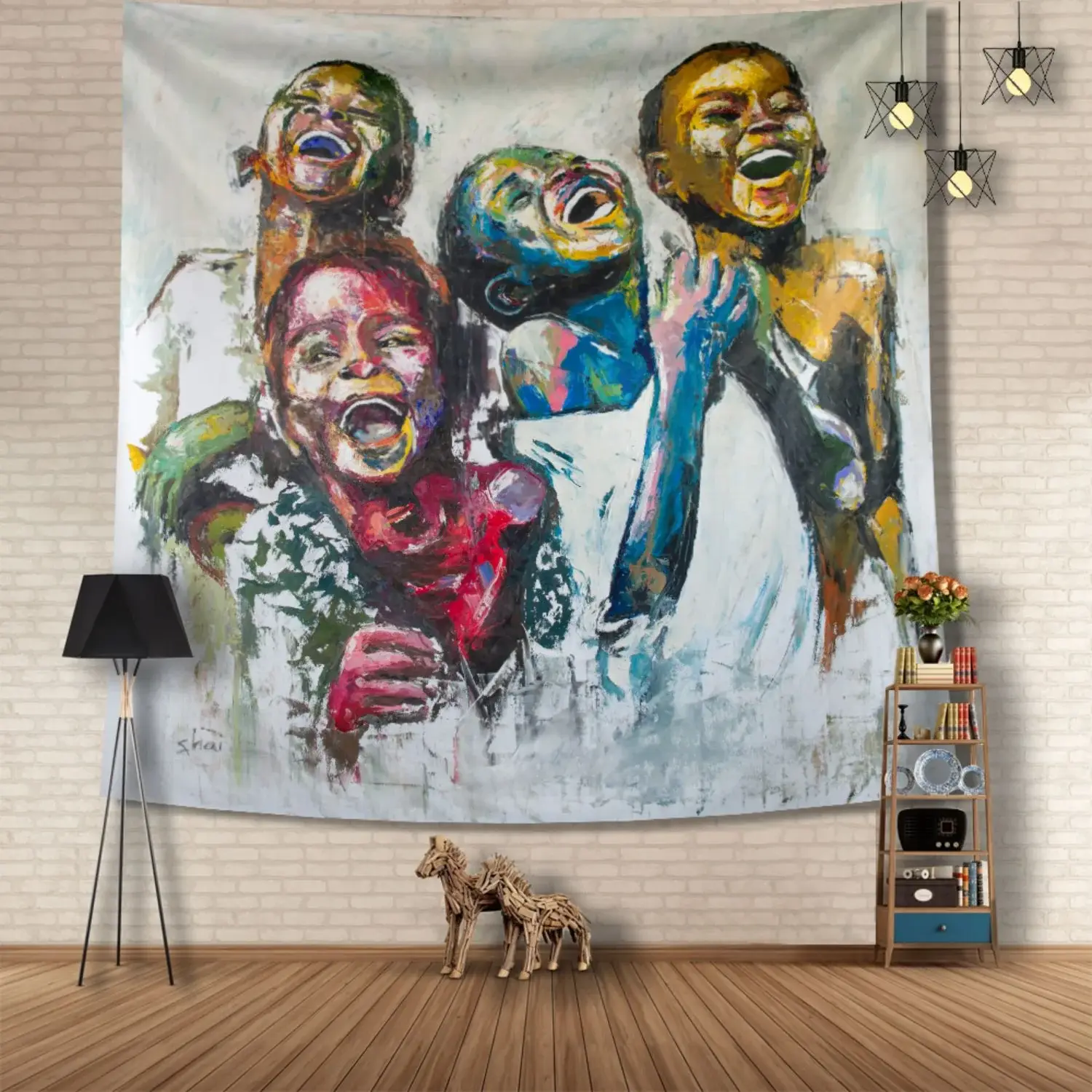 Julio Happy Kids Unframed p-Oxybis(benzenesulfonyl hydrazide) Wall Art - Image 4