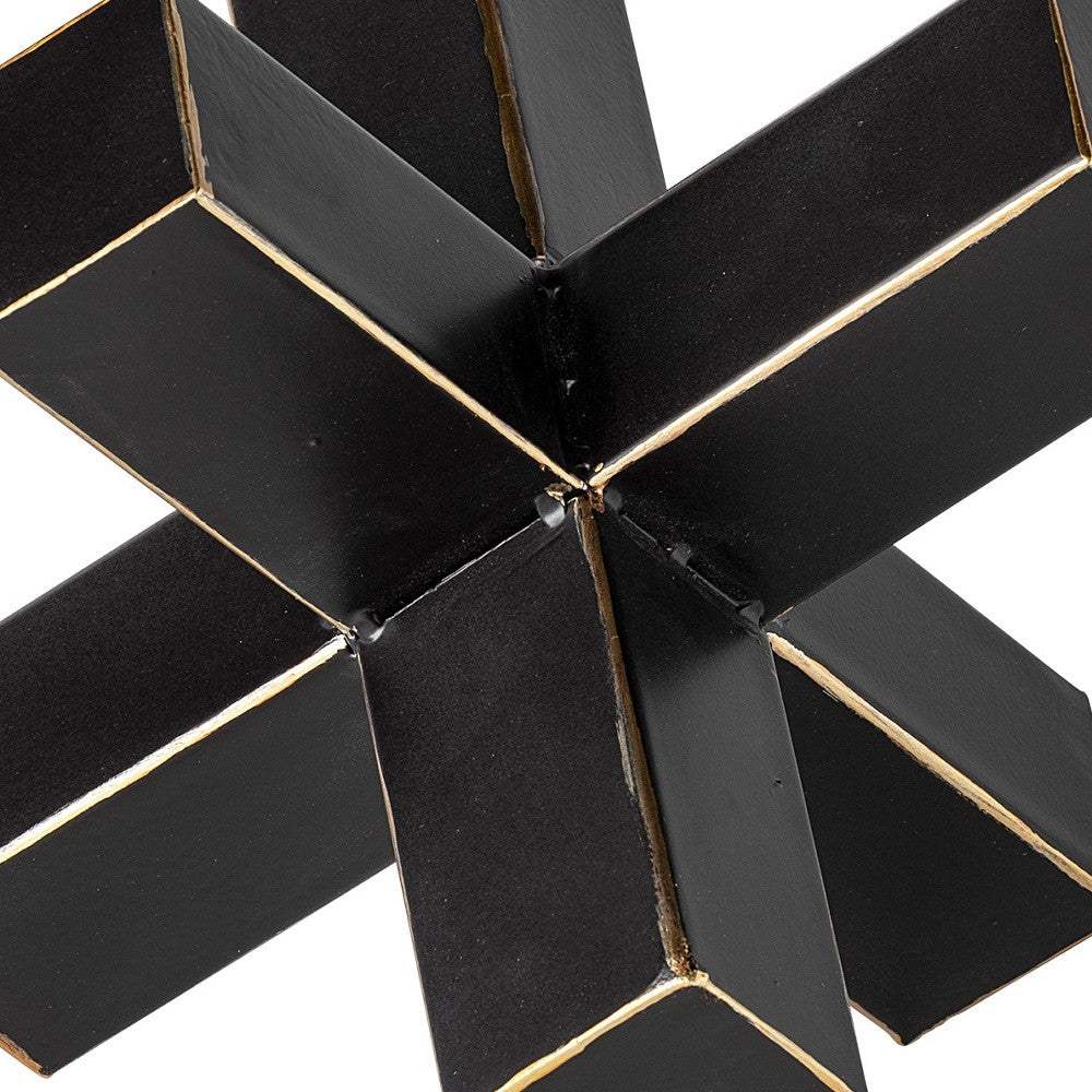 Jumbo Black And Gold Metal Decroative Jack - Image 4