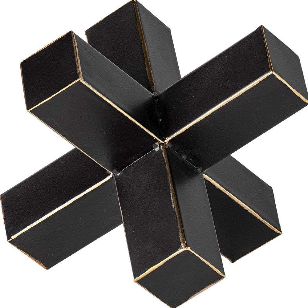 Jumbo Black And Gold Metal Decroative Jack - Image 5