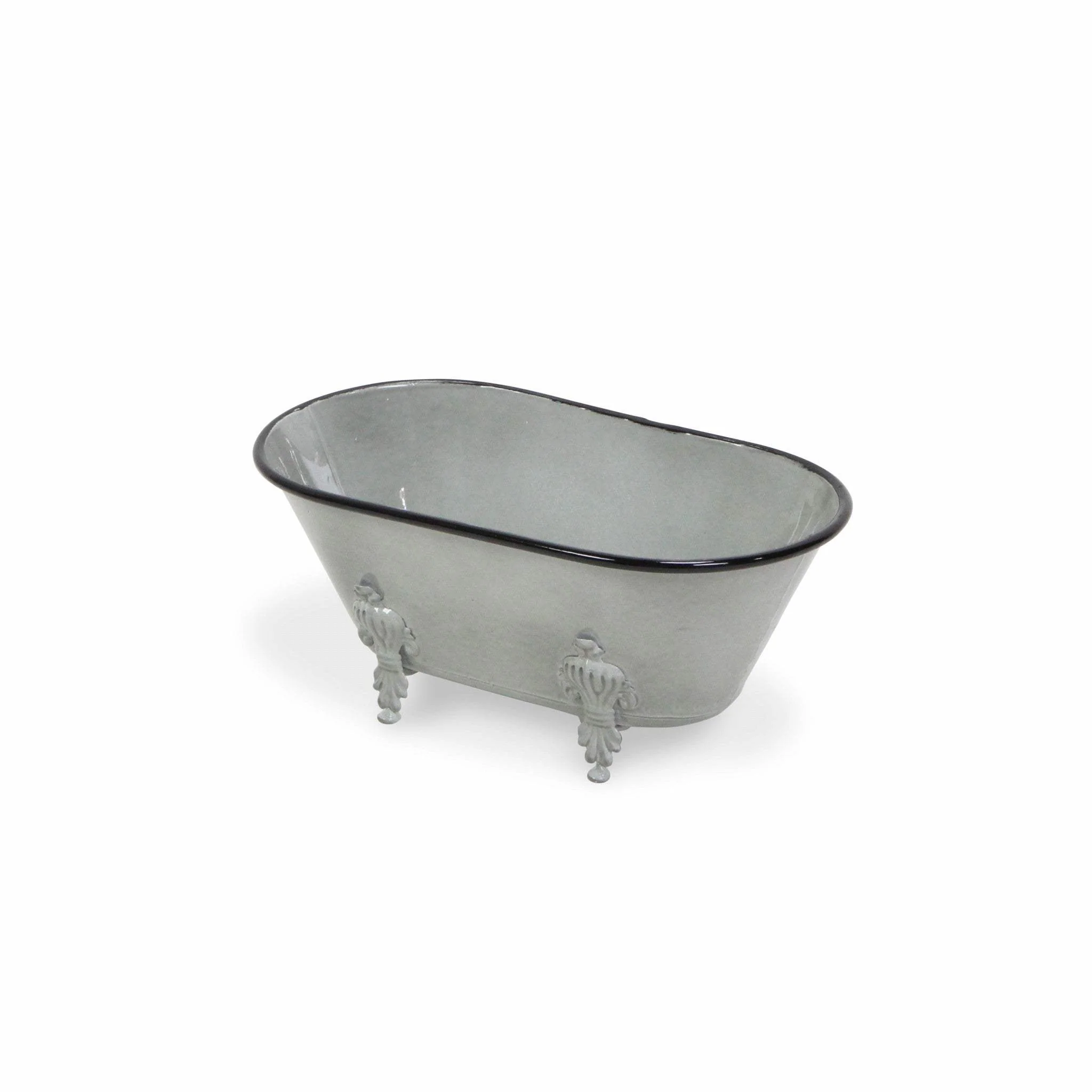 Jumbo Light Gray Bathtub Decorative Sculpture - Image 2