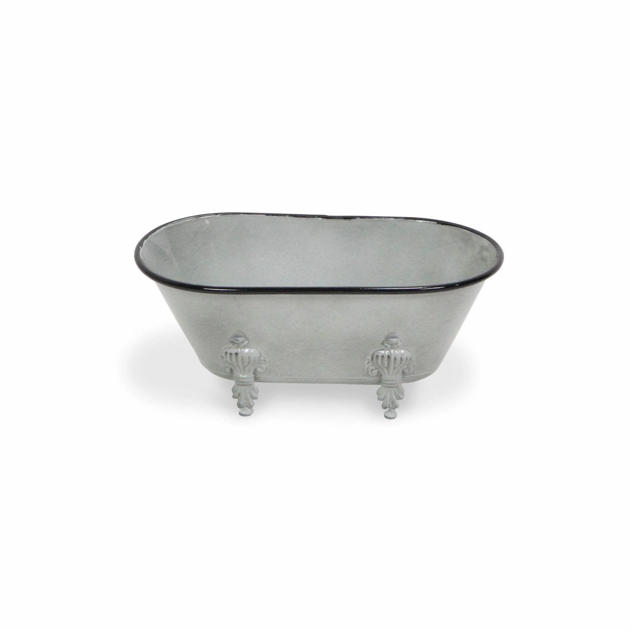 Jumbo Light Gray Bathtub Decorative Sculpture - Image 3