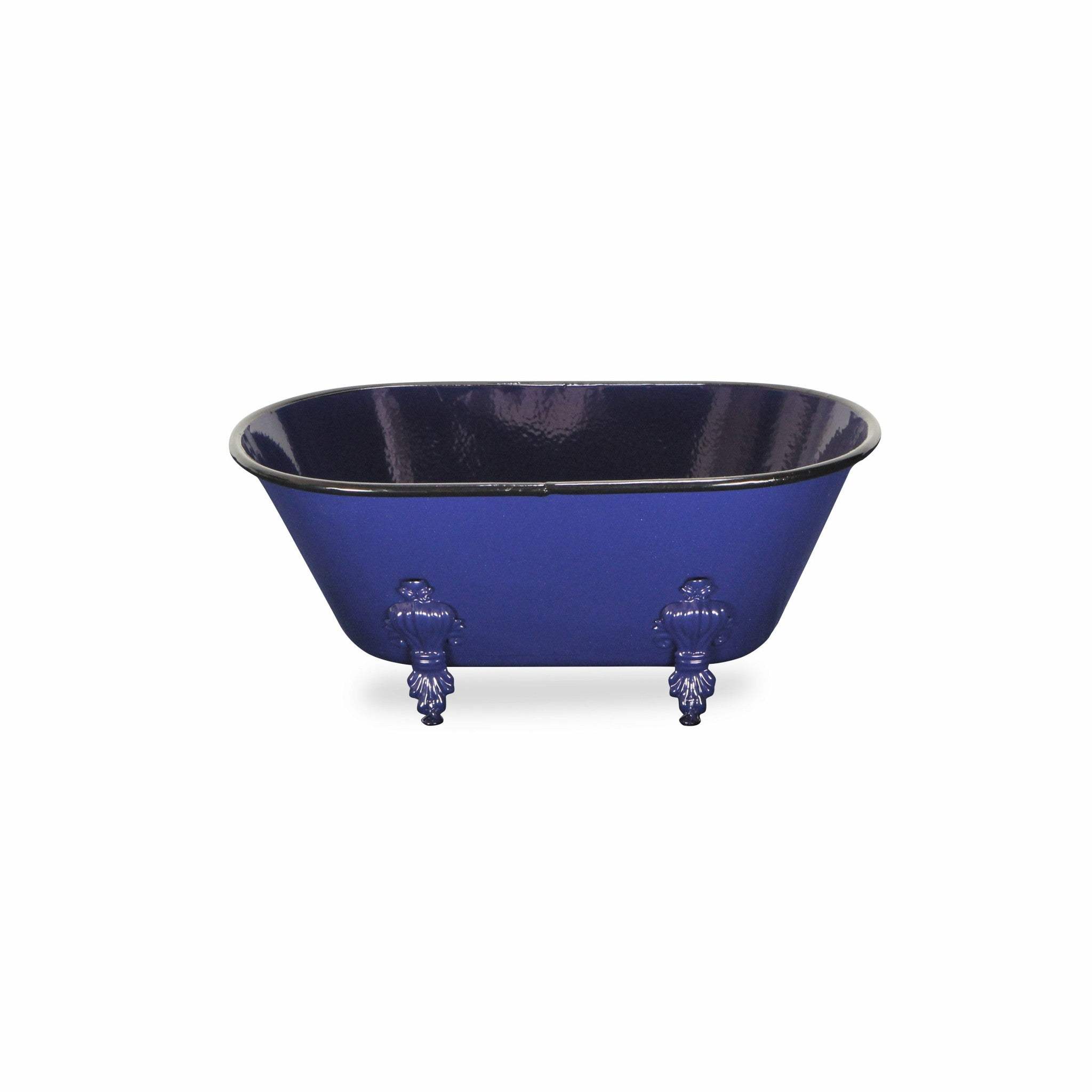 Jumbo Royal Blue Bathtub Decorative Sculpture - Image 3