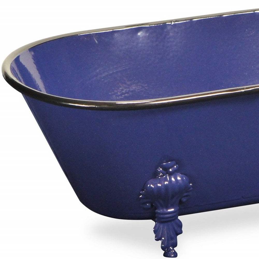 Jumbo Royal Blue Bathtub Decorative Sculpture - Image 5