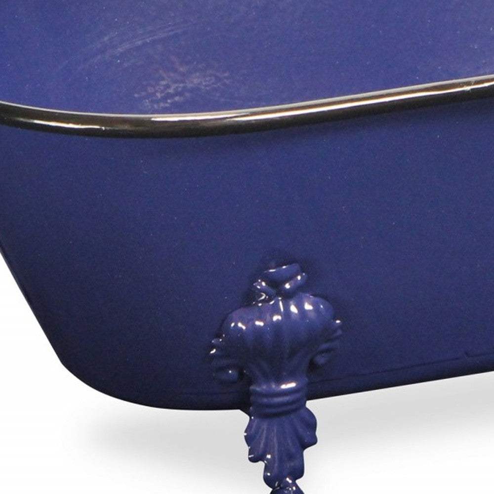 Jumbo Royal Blue Bathtub Decorative Sculpture - Image 7