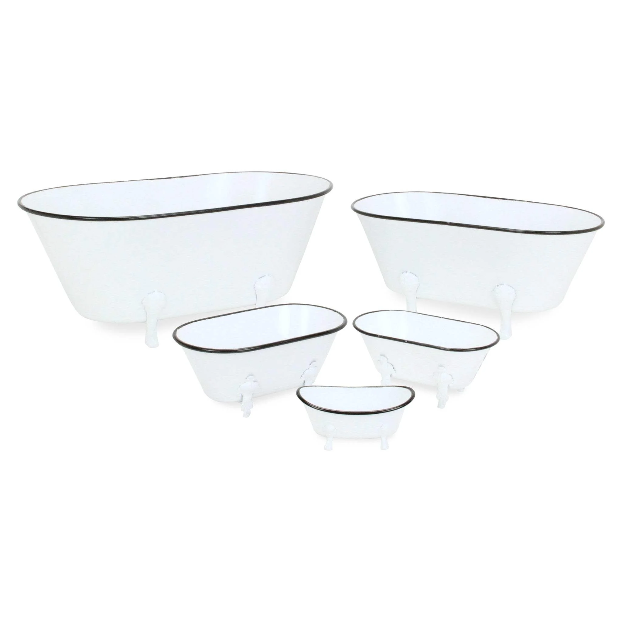 Jumbo White Bathtub Decorative Sculpture - Image 4