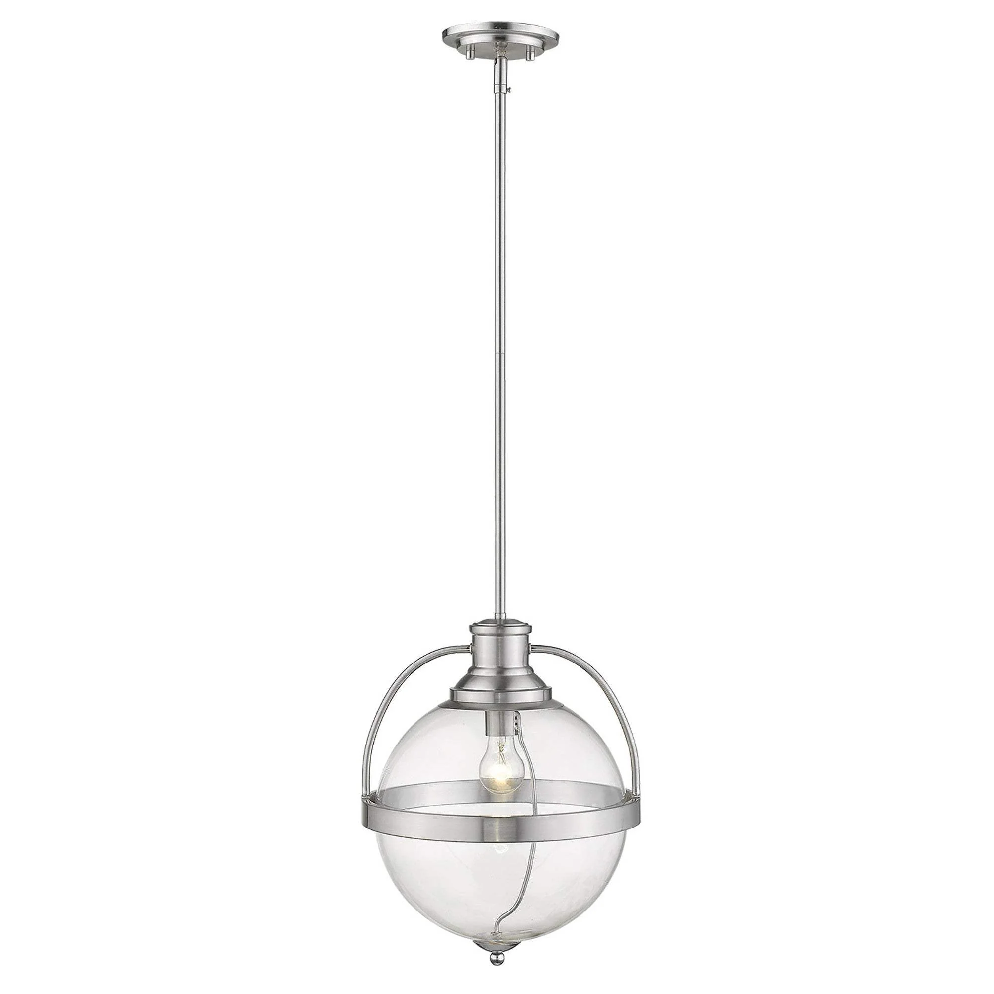 Kassian 1-Light Satin Nickel Pendant - Image 3