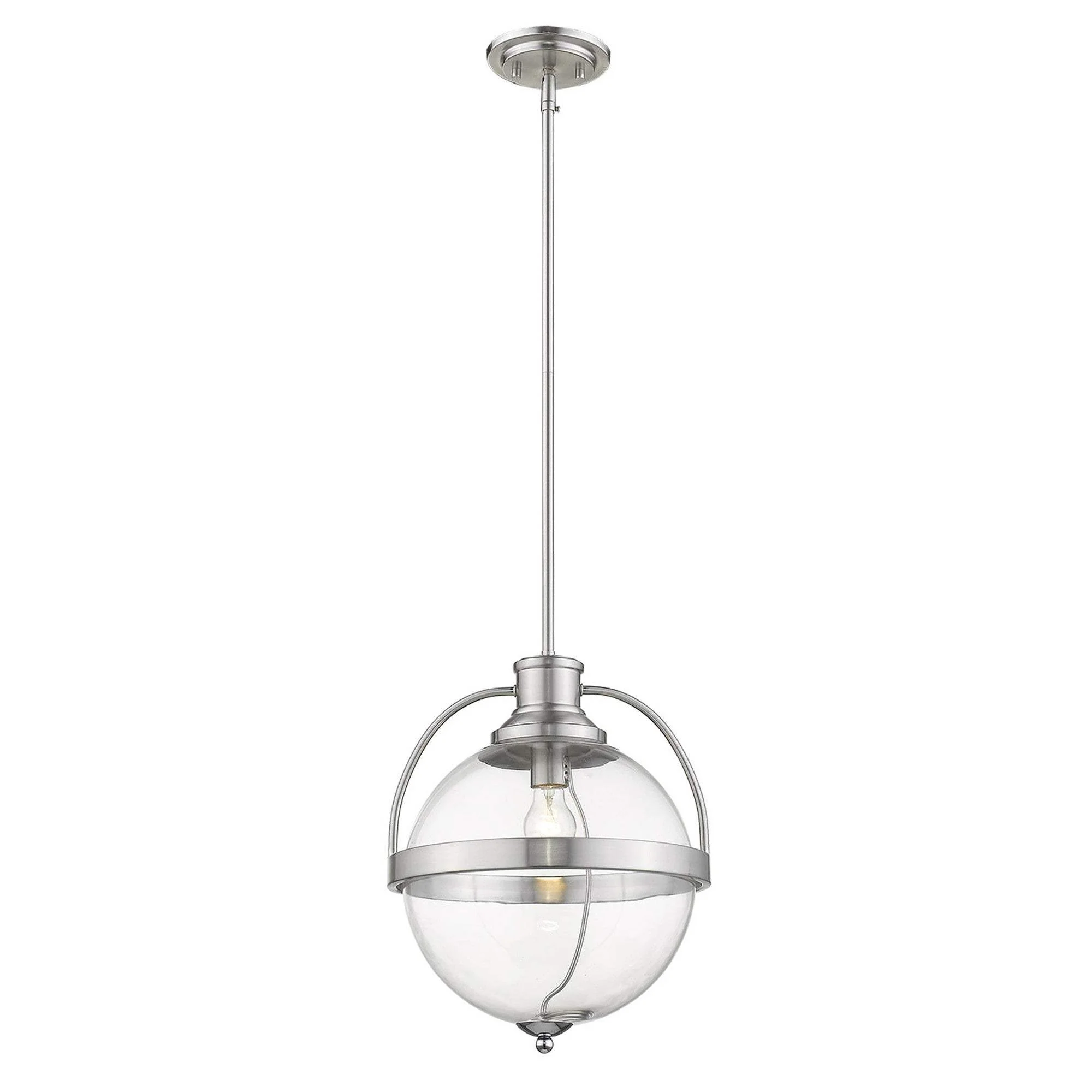Kassian 1-Light Satin Nickel Pendant - Image 4