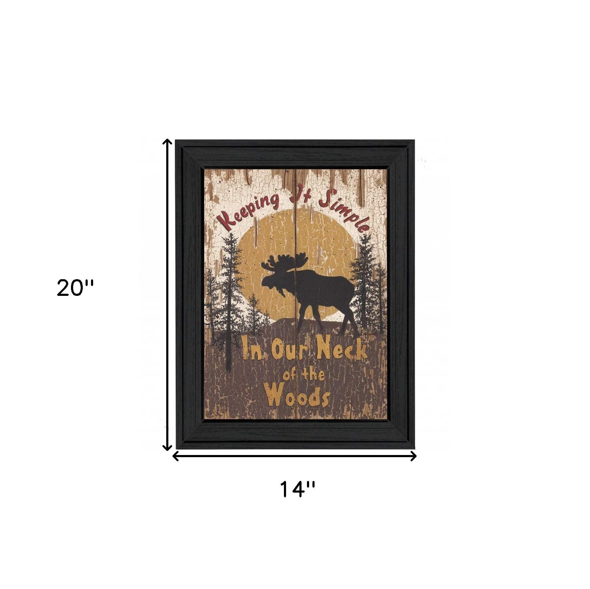 Keeping It Simple Black Framed Print Wall Art - Image 5