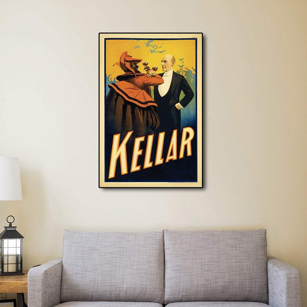 Kellar Having Drinks With The Devil Vintage Magic Unframed Print Wall Art - Image 7