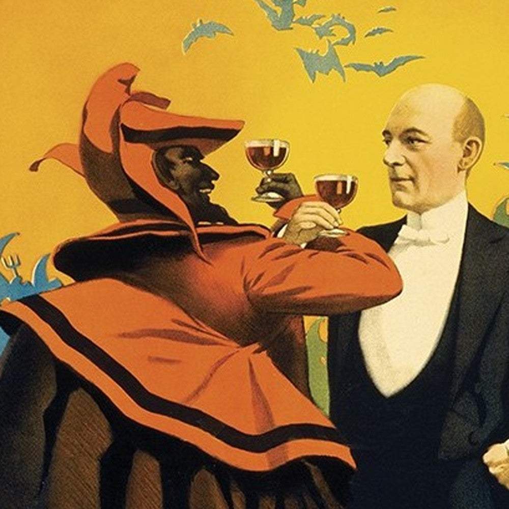 Kellar Having Drinks With The Devil Vintage Magic Unframed Print Wall Art - Image 4