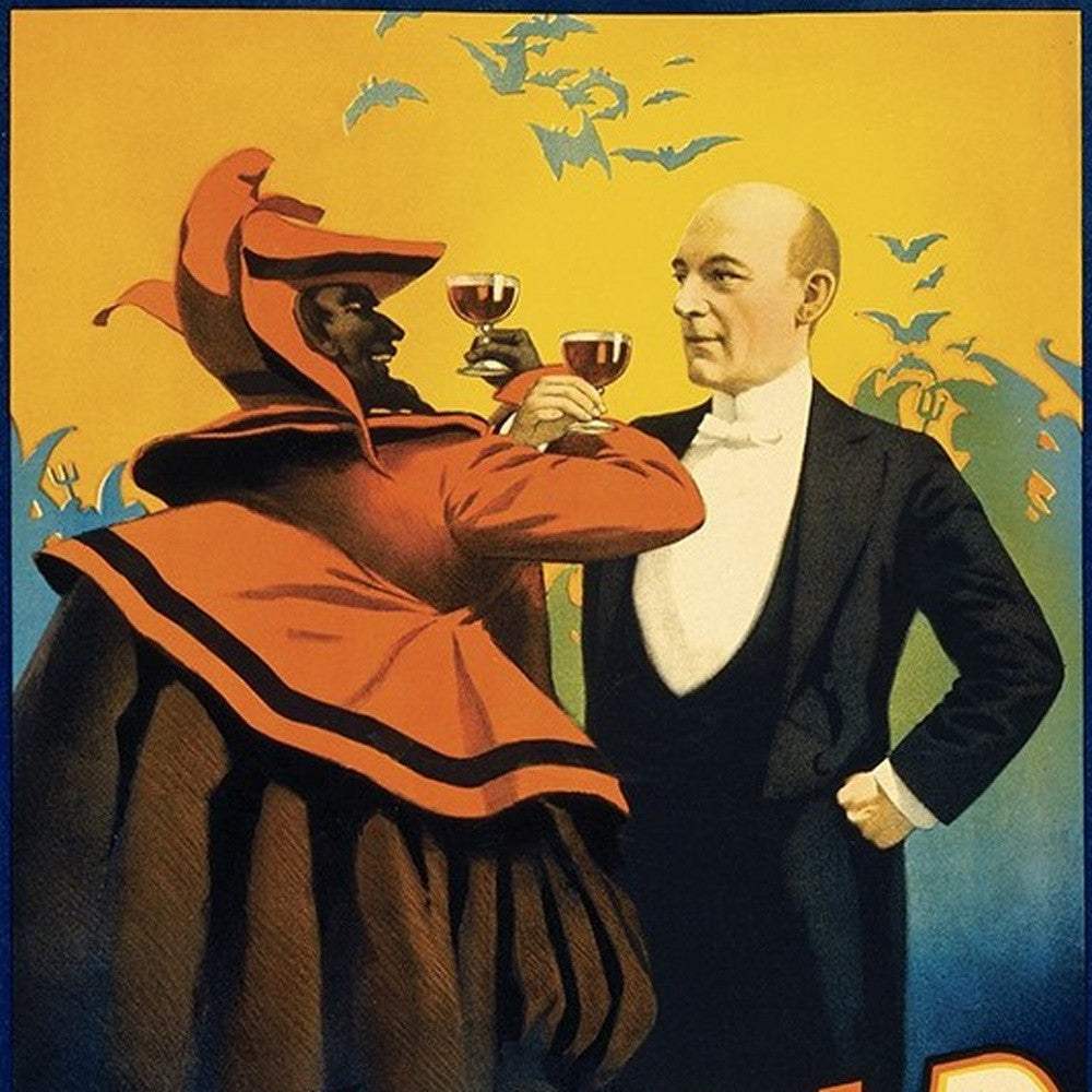 Kellar Having Drinks With The Devil Vintage Magic Unframed Print Wall Art - Image 5