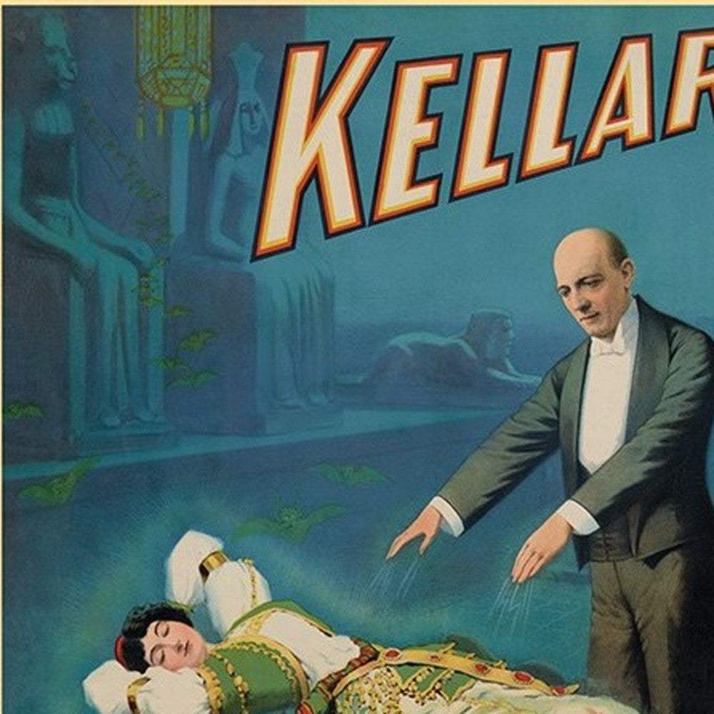 Kellar Levitation Vintage Magic Unframed Print Wall Art - Image 4