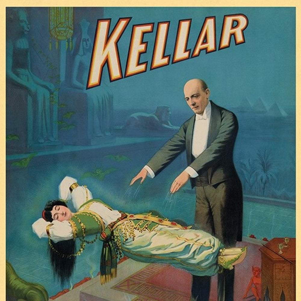 Kellar Levitation Vintage Magic Unframed Print Wall Art - Image 5