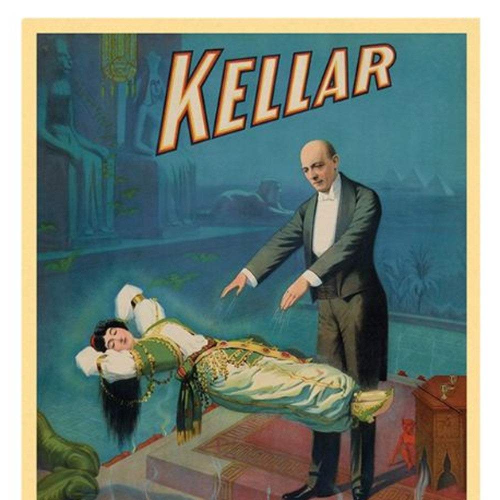 Kellar Levitation Vintage Magic Unframed Print Wall Art - Image 3