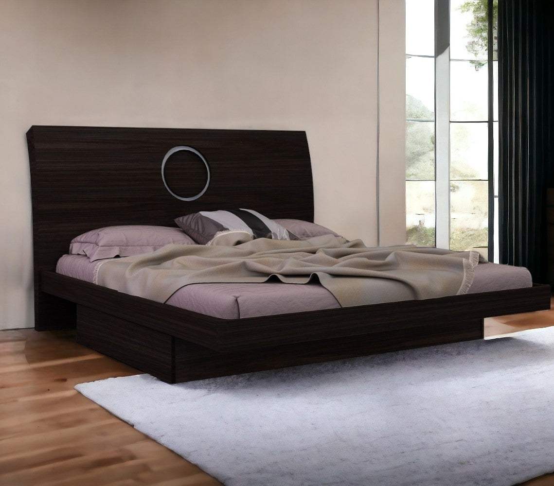 King Wood Brown Bed - Image 2