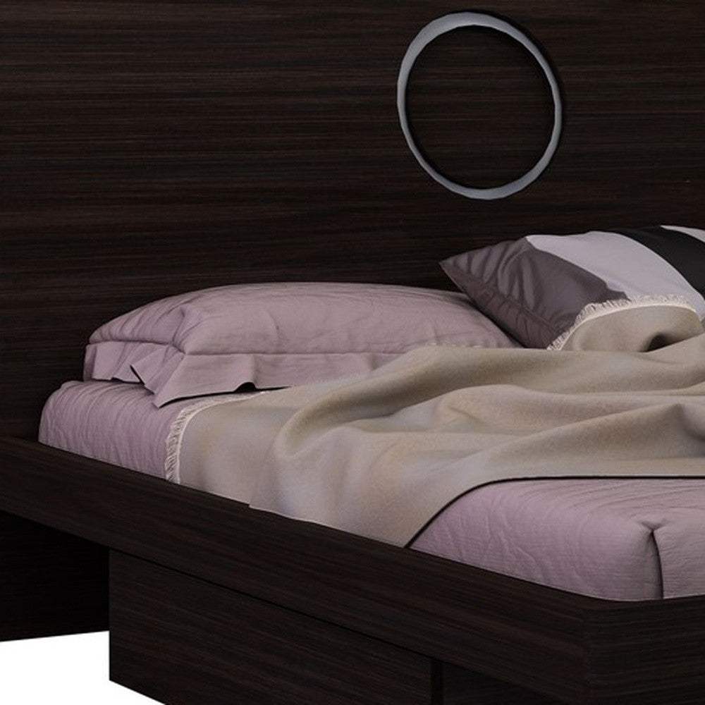 King Wood Brown Bed - Image 4