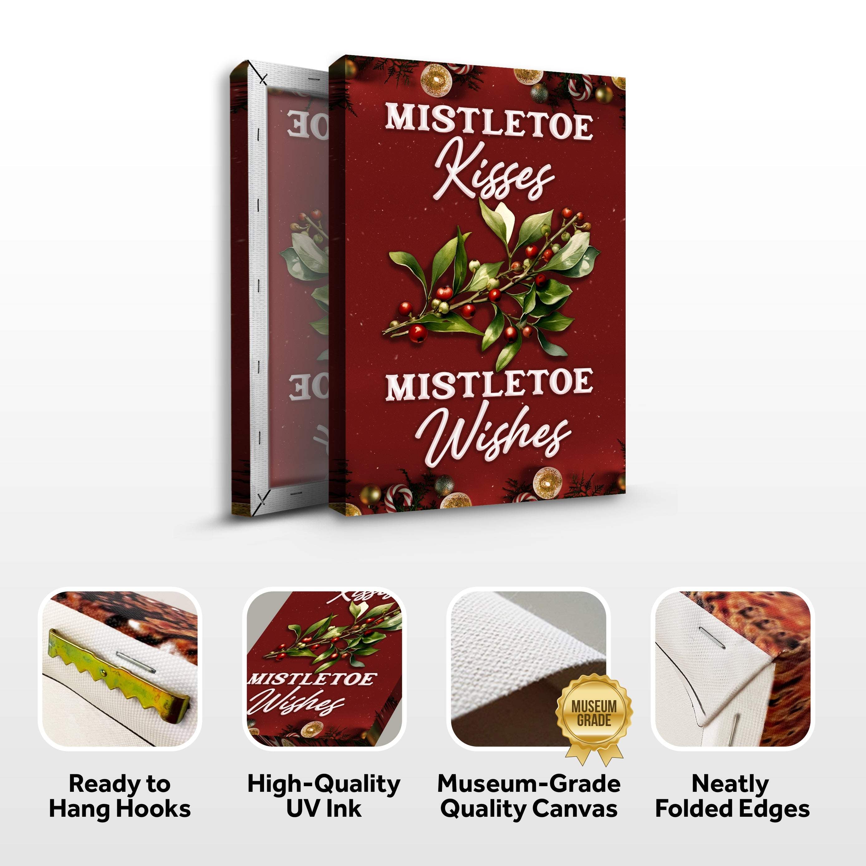 Kisses And Wishes Mistletoe Sign - Image 4