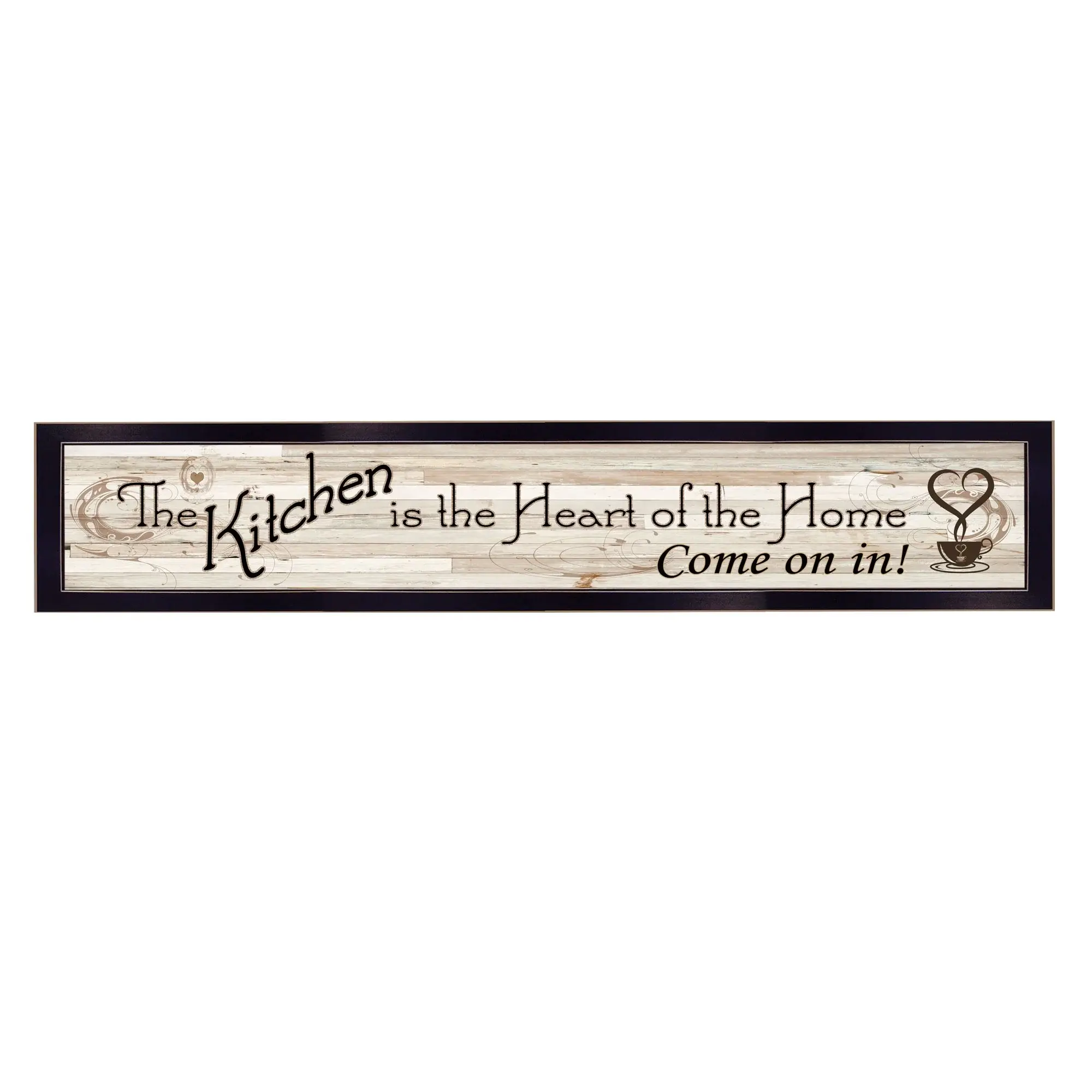 Kitchen Is The Heart of The Home 2 Black Framed Print Kitchen Wall Art - Image 2