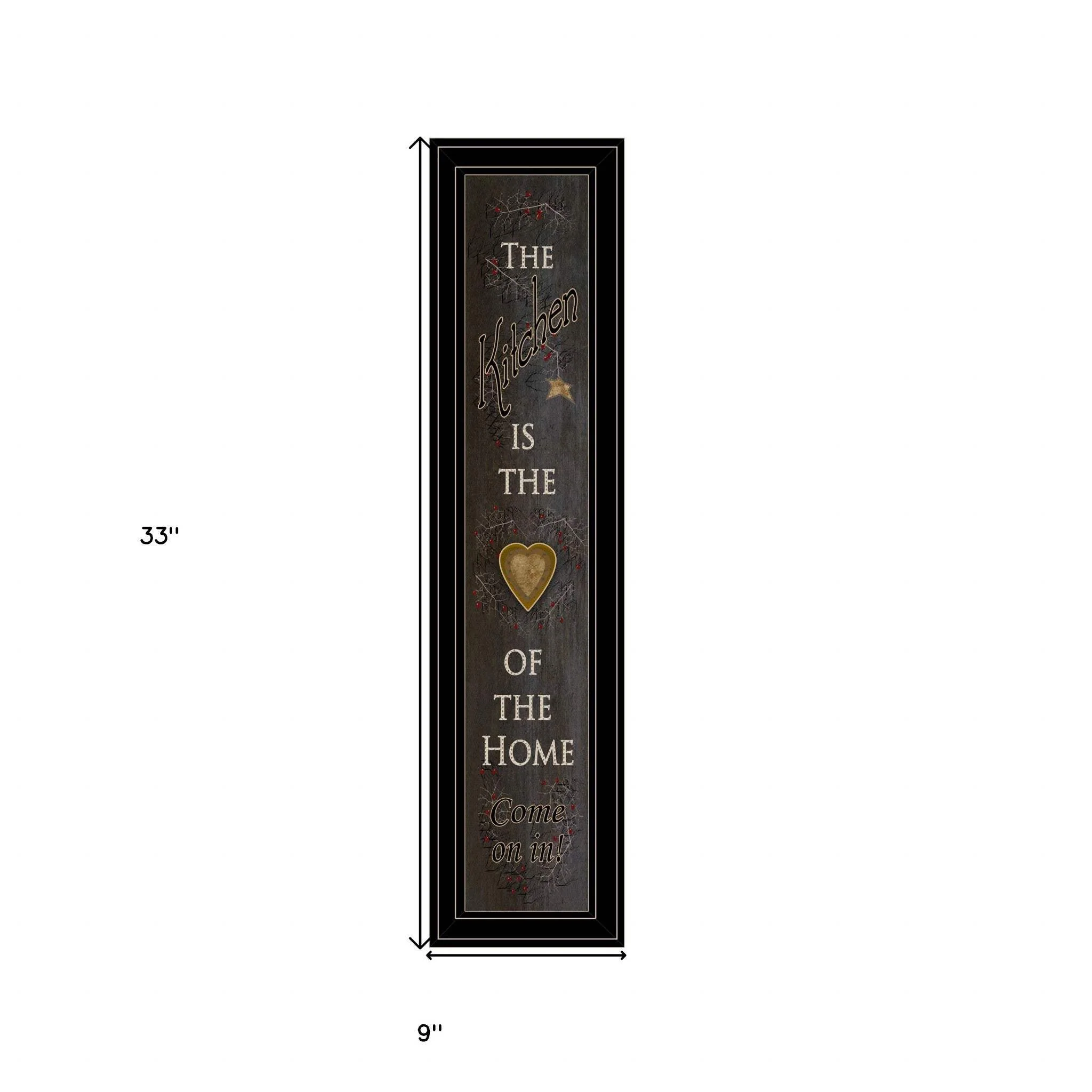 Kitchen is the Heart of the Home 20 Black Framed Print Kitchen Wall Art - Image 4