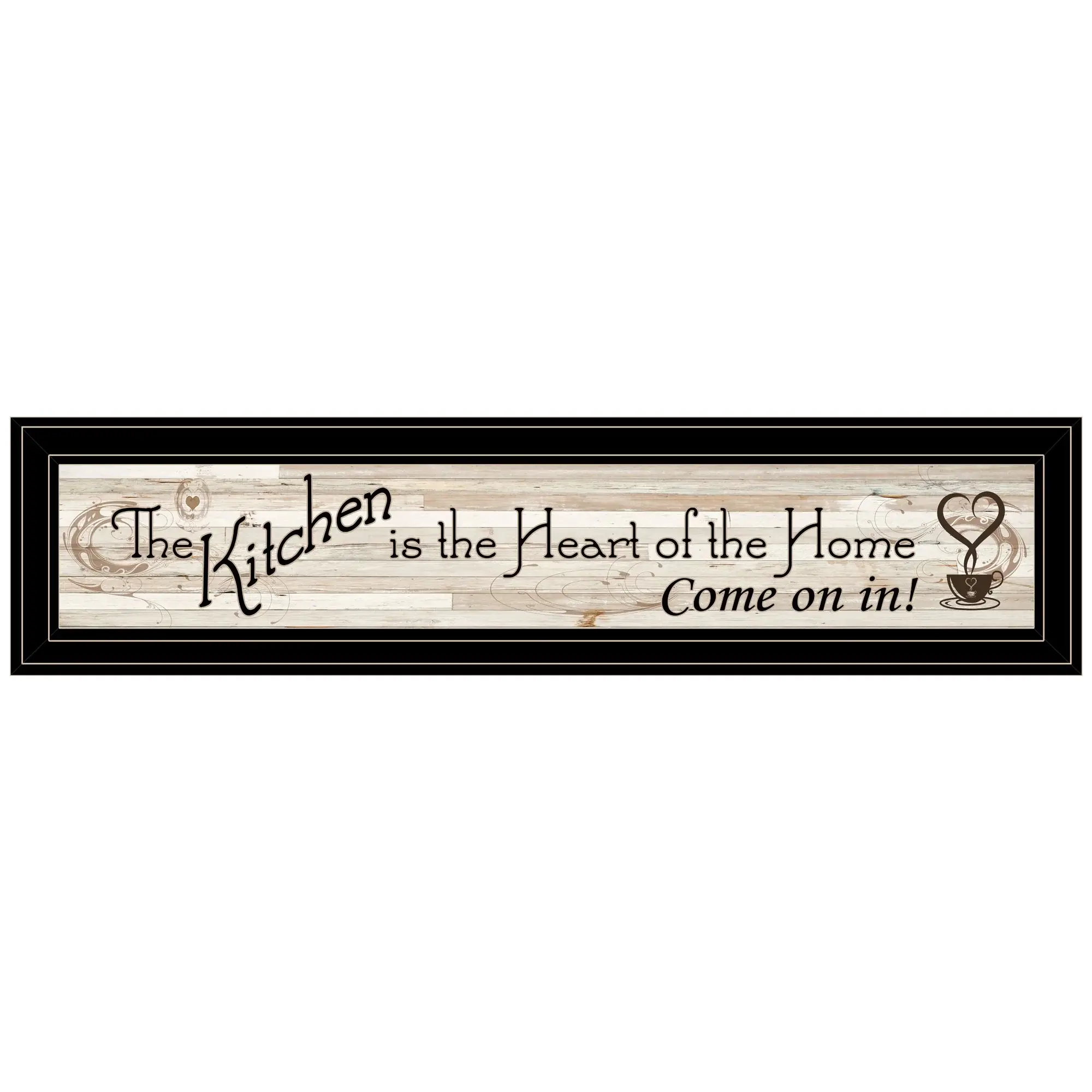 Kitchen Is The Heart of The Home 7 Black Framed Print Kitchen Wall Art - Image 2