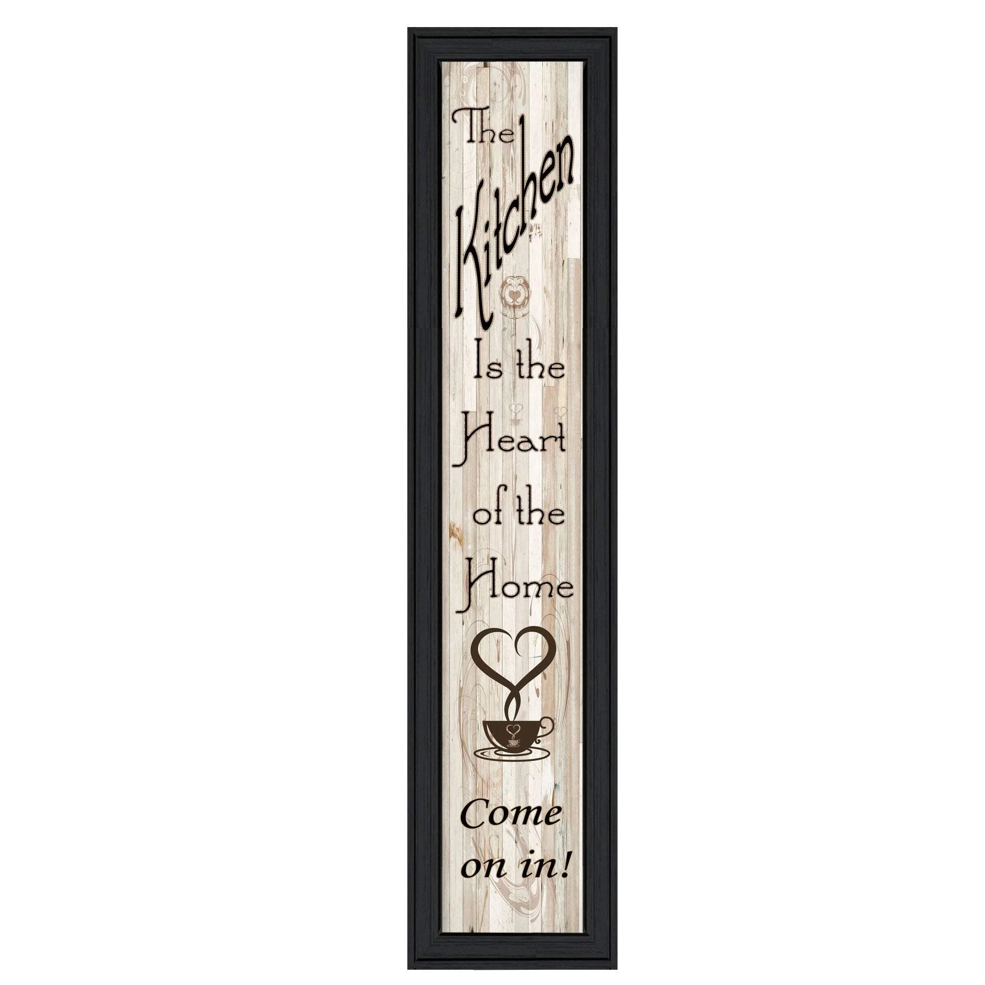 Kitchen Is The Heart of The Home 8 Black Framed Print Kitchen Wall Art - Image 2
