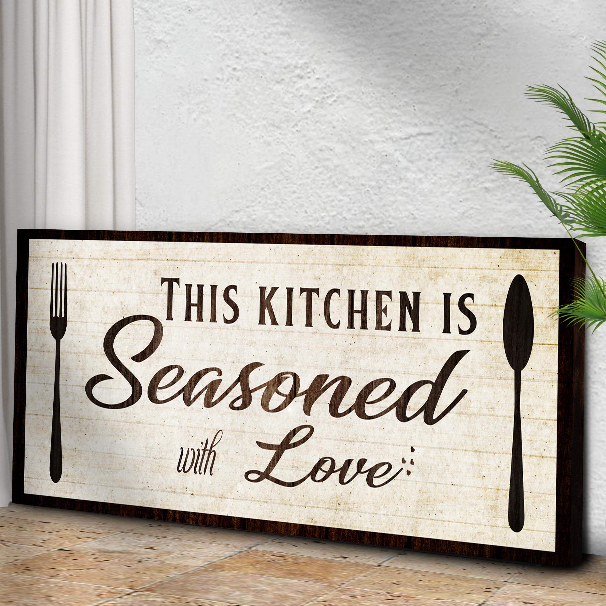 Kitchen Seasoned With Love Sign lll - Image 2