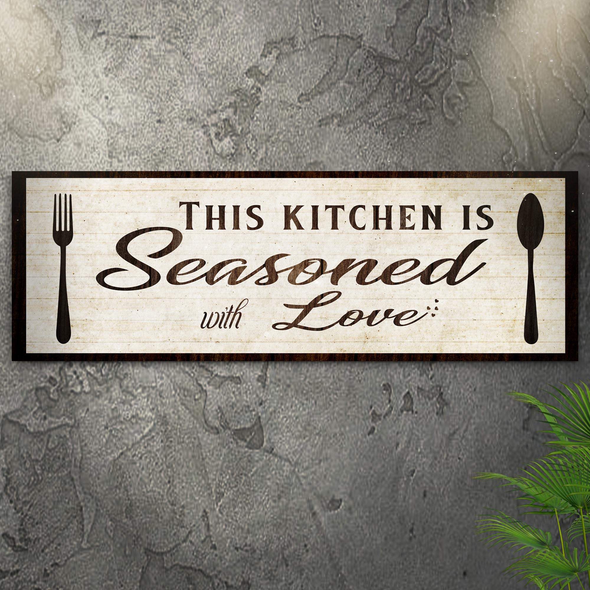 Kitchen Seasoned With Love Sign lll - Image 3