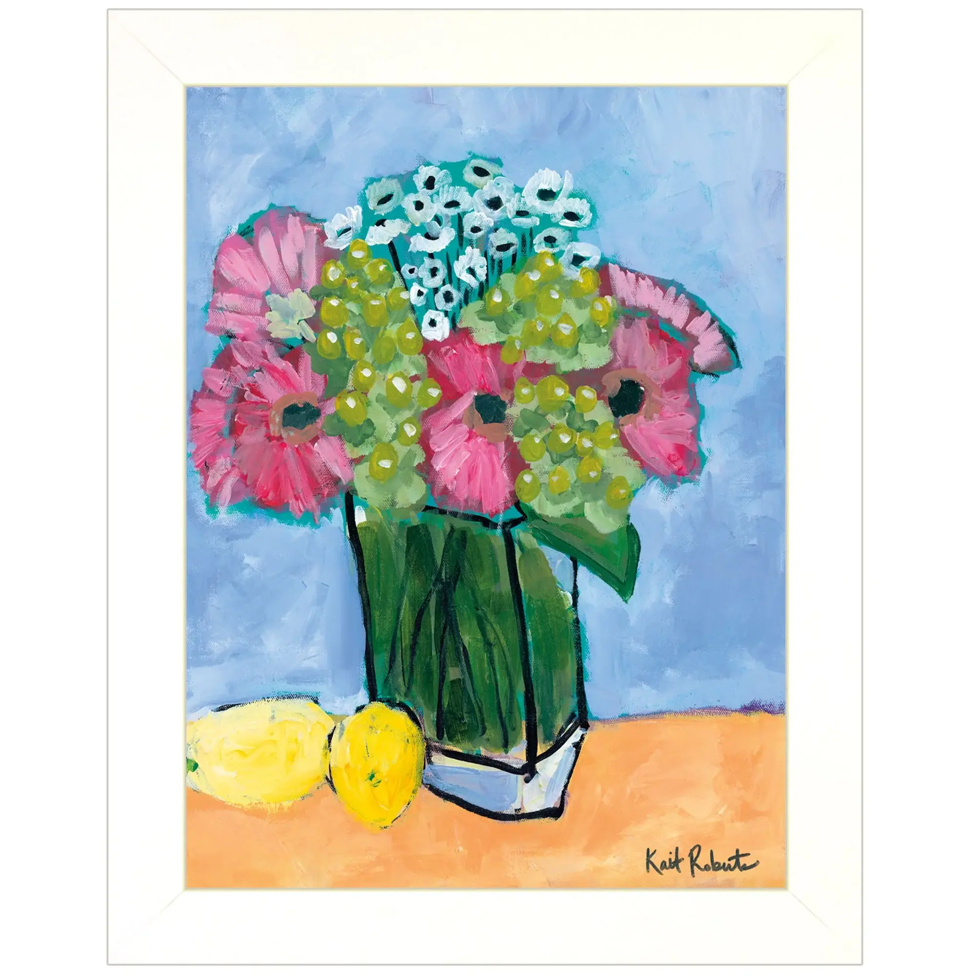 Kitchen Table Series II White Framed Print Kitchen Wall Art - Image 2