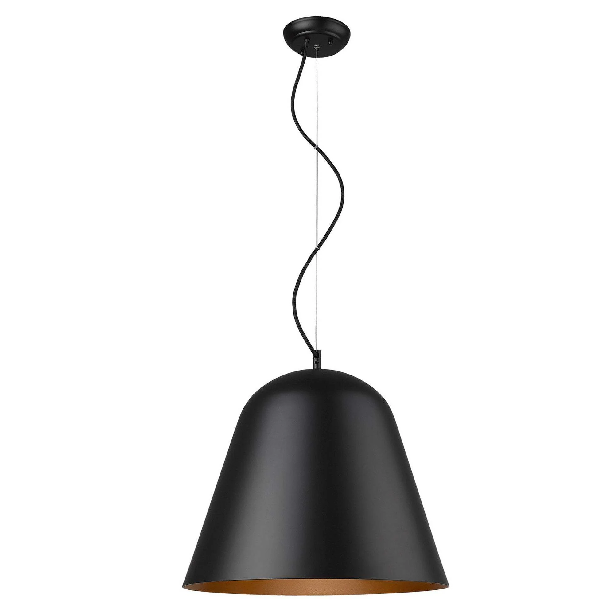 Knell 1-Light Matte Black Pendant - Image 3