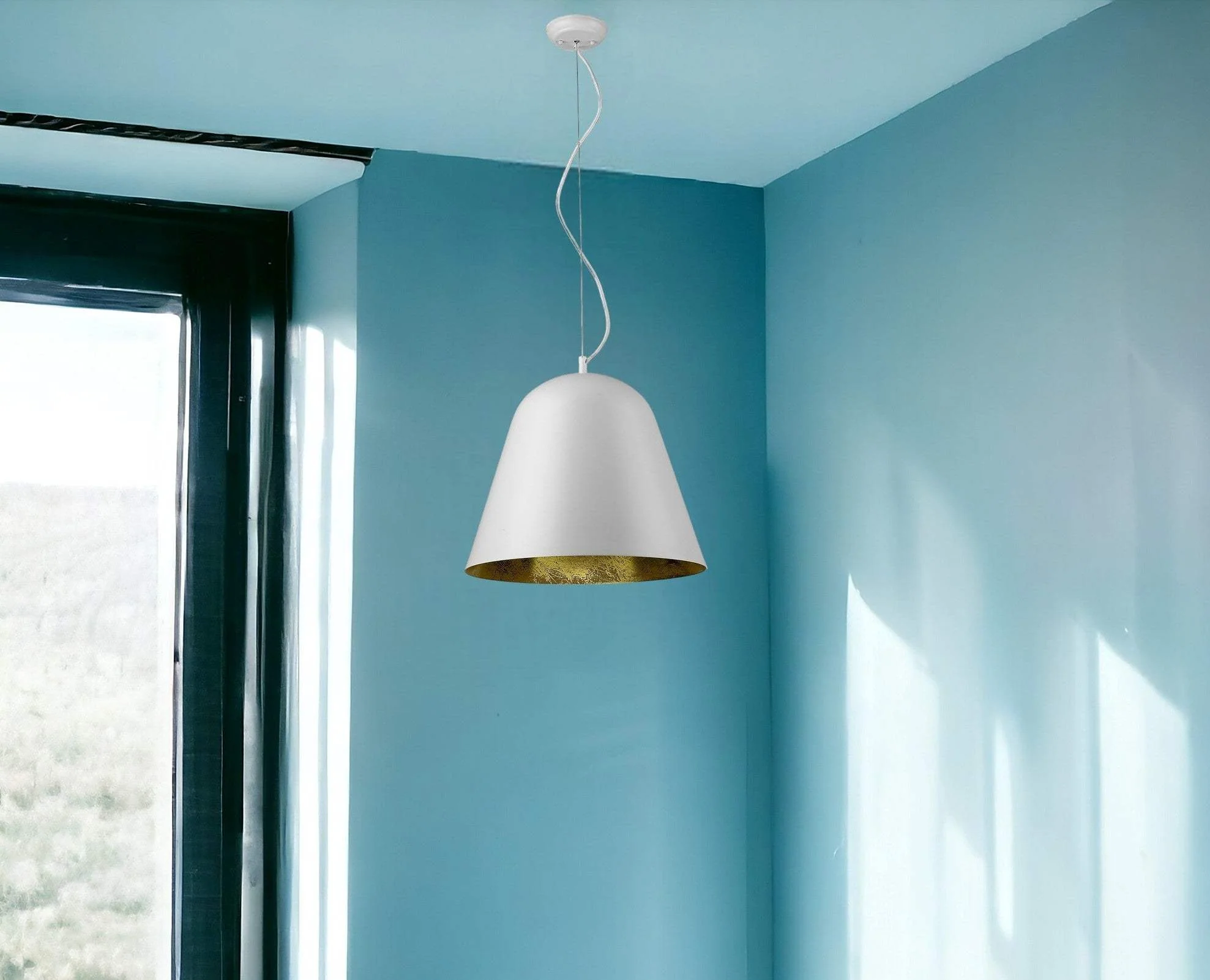 Knell 1-Light White Pendant - Image 2
