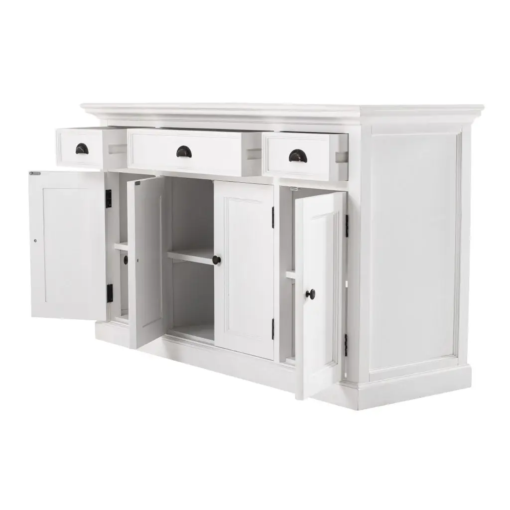 Large Modern Farmhouse White Cabinet - Image 3