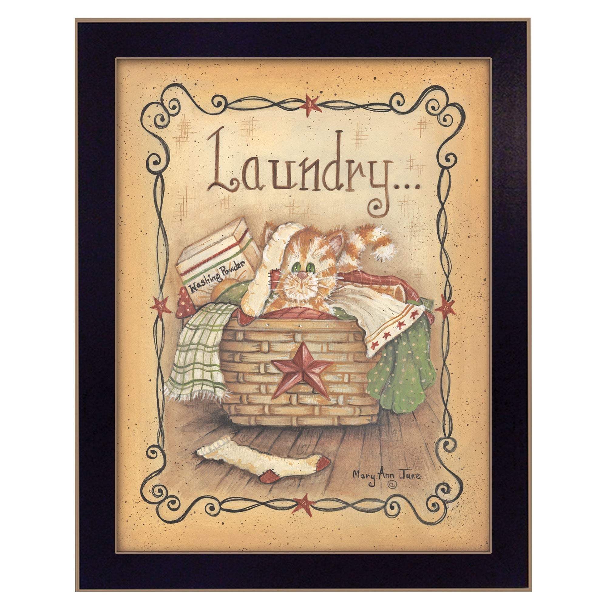 Laundry 2 Black Framed Print Bathroom Wall Art - Image 2