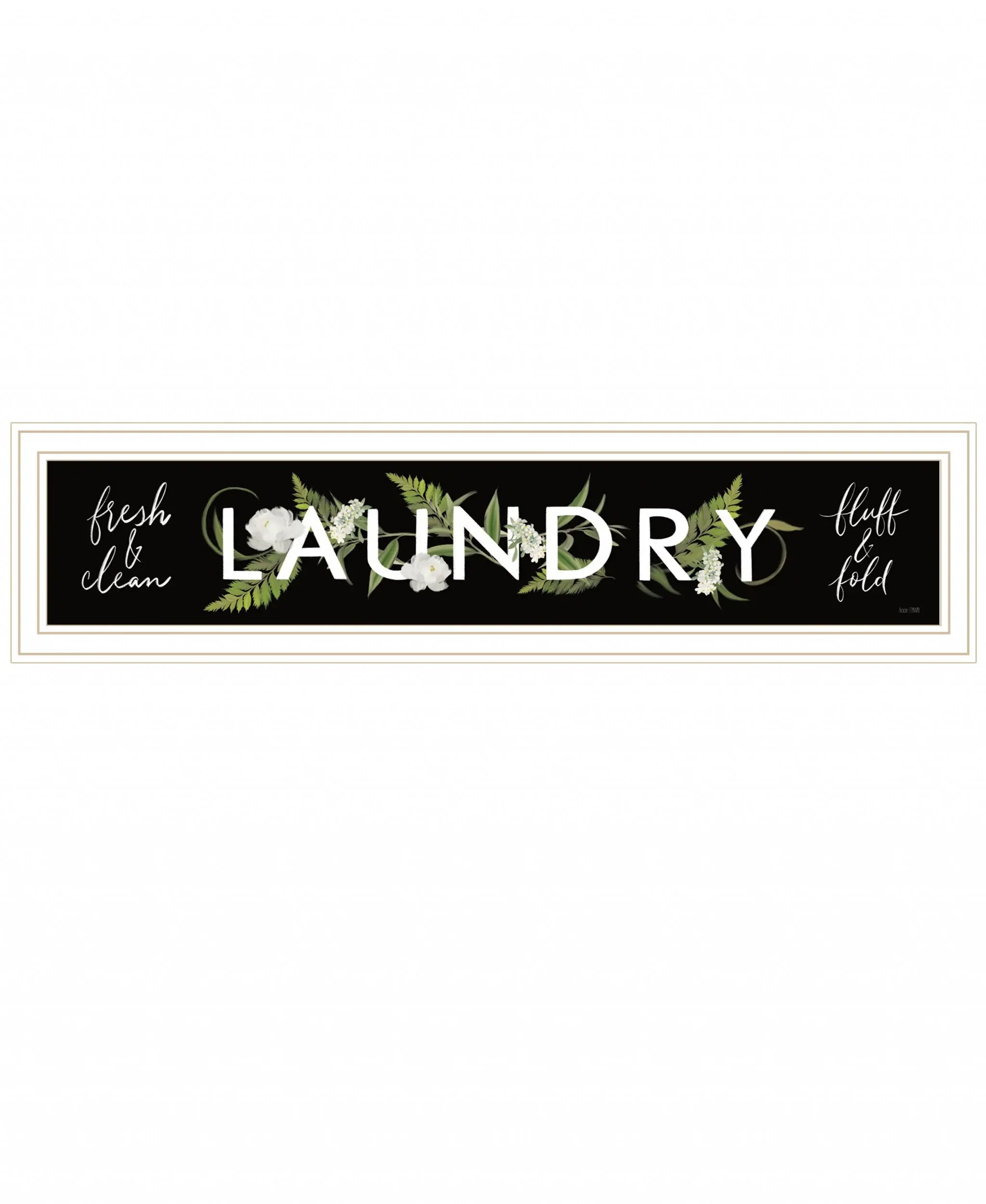 Laundry Fresh and Clean 2 White Framed Print Bathroom Wall Art - Image 2