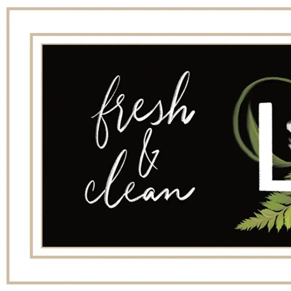 Laundry Fresh and Clean 2 White Framed Print Bathroom Wall Art - Image 3