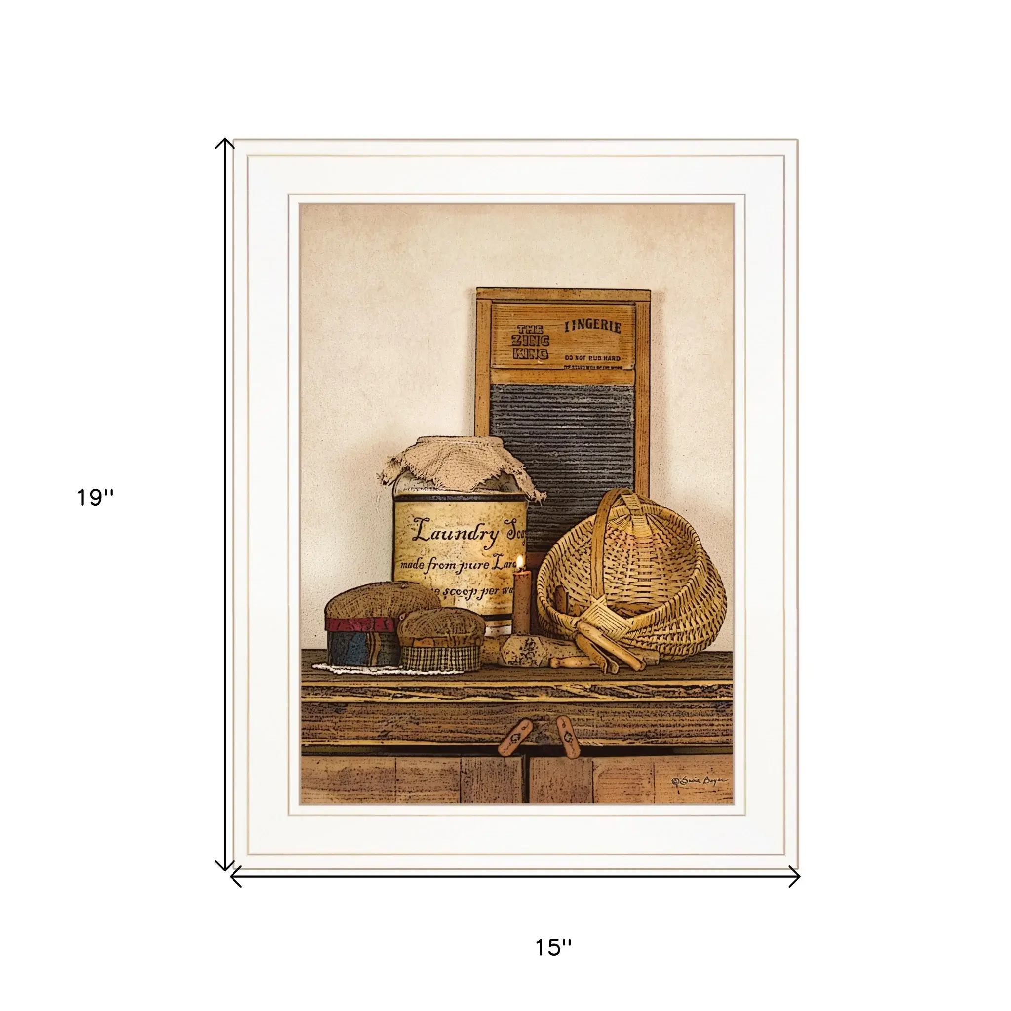 Laundry Soap 1 White Framed Print Bathroom Wall Art - Image 4