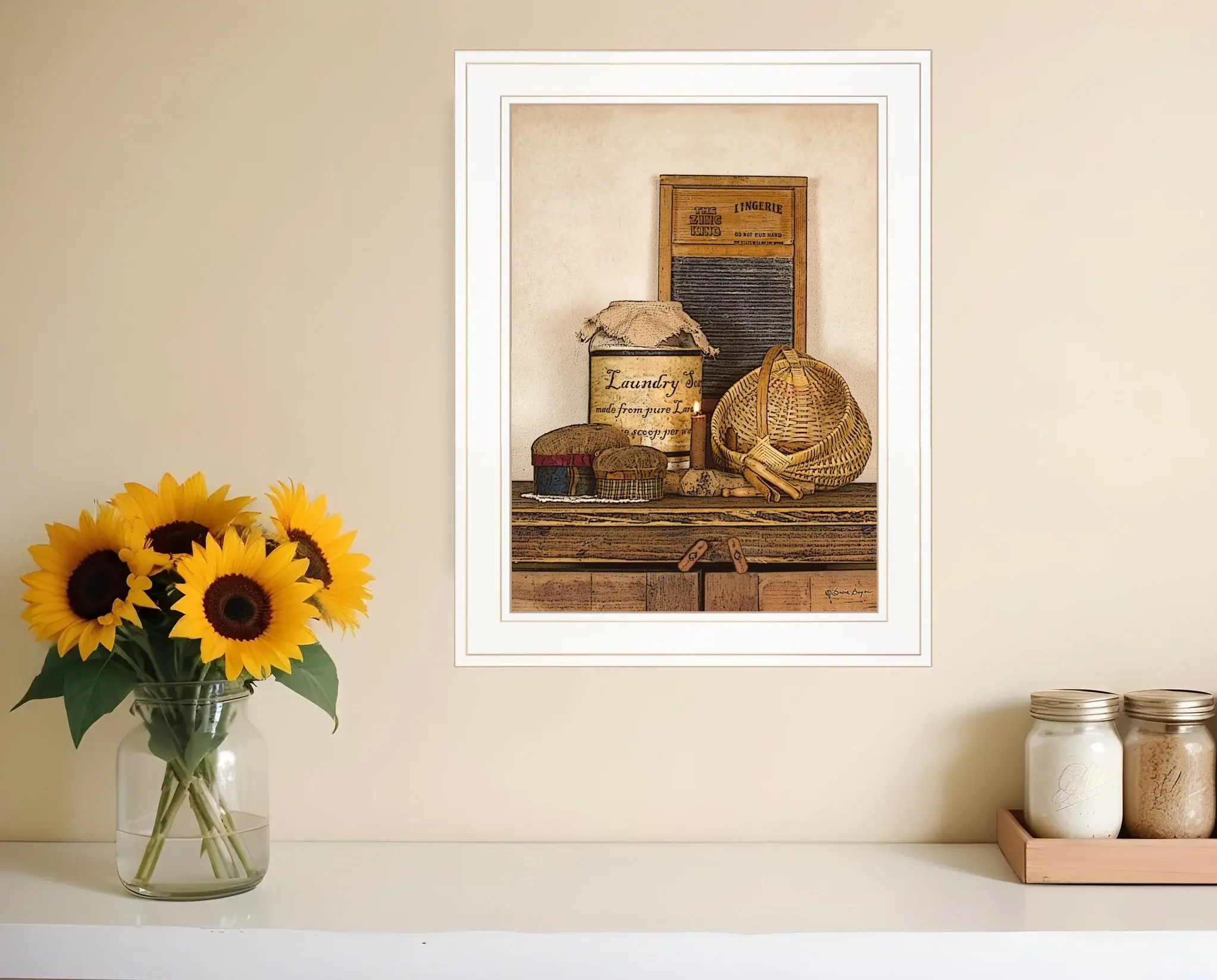 Laundry Soap 1 White Framed Print Bathroom Wall Art - Image 5