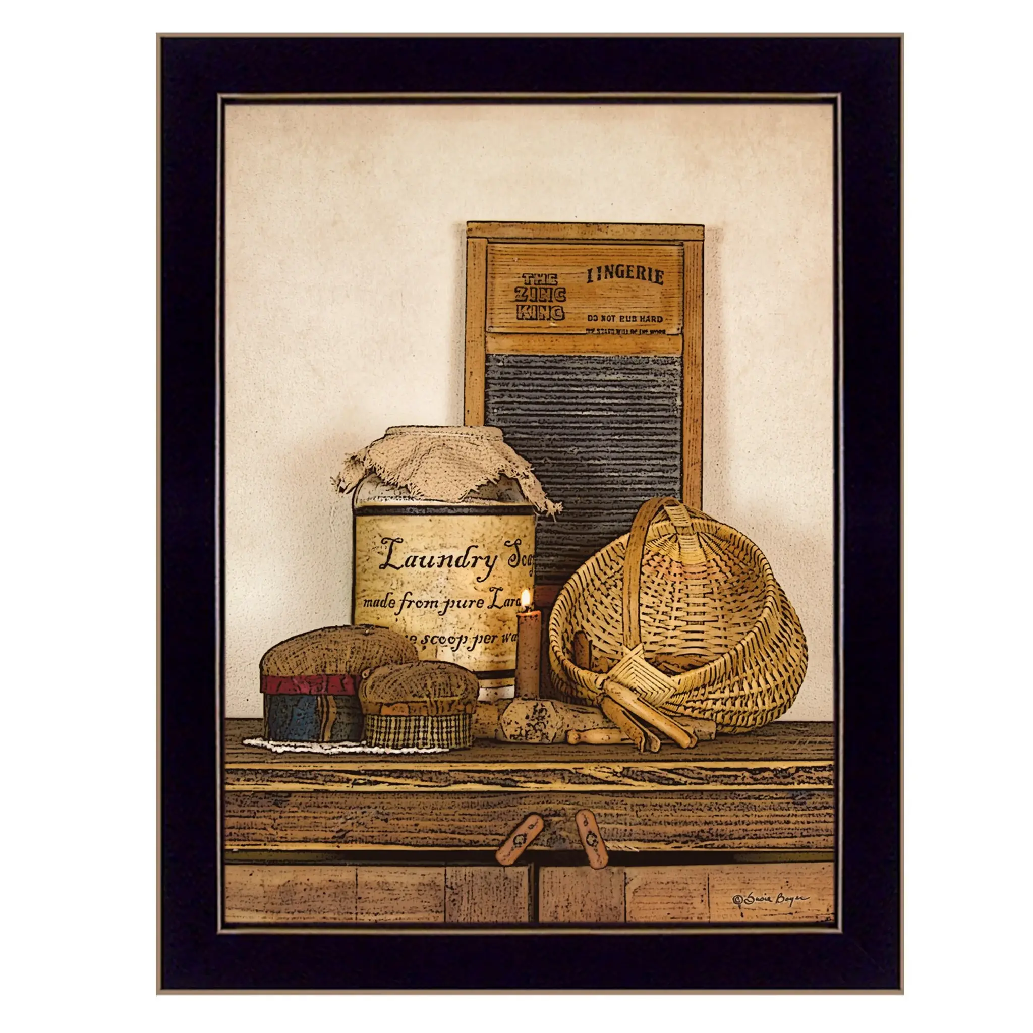 Laundry Soap 3 Black Framed Print Bathroom Wall Art - Image 2