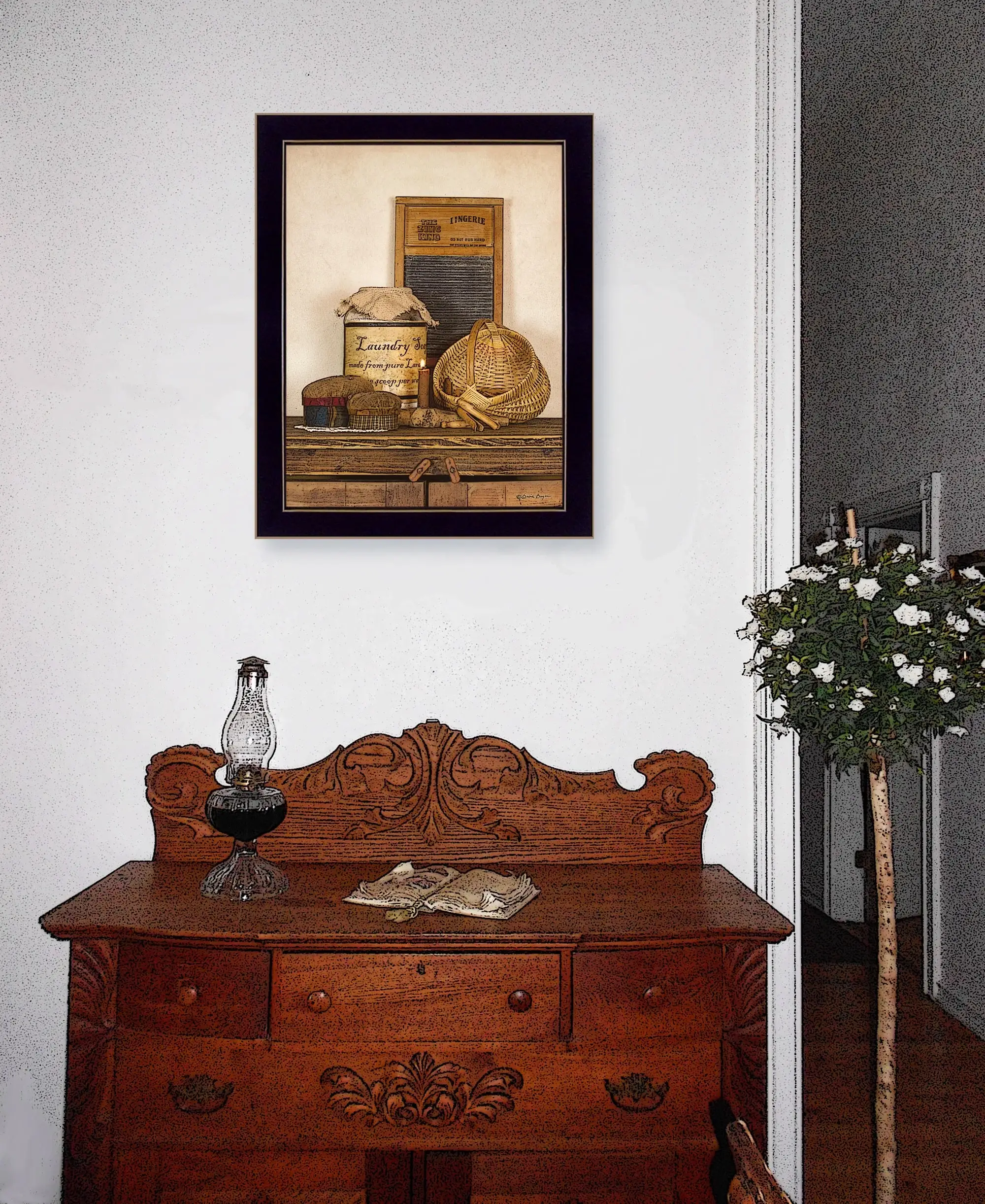 Laundry Soap 3 Black Framed Print Bathroom Wall Art - Image 4