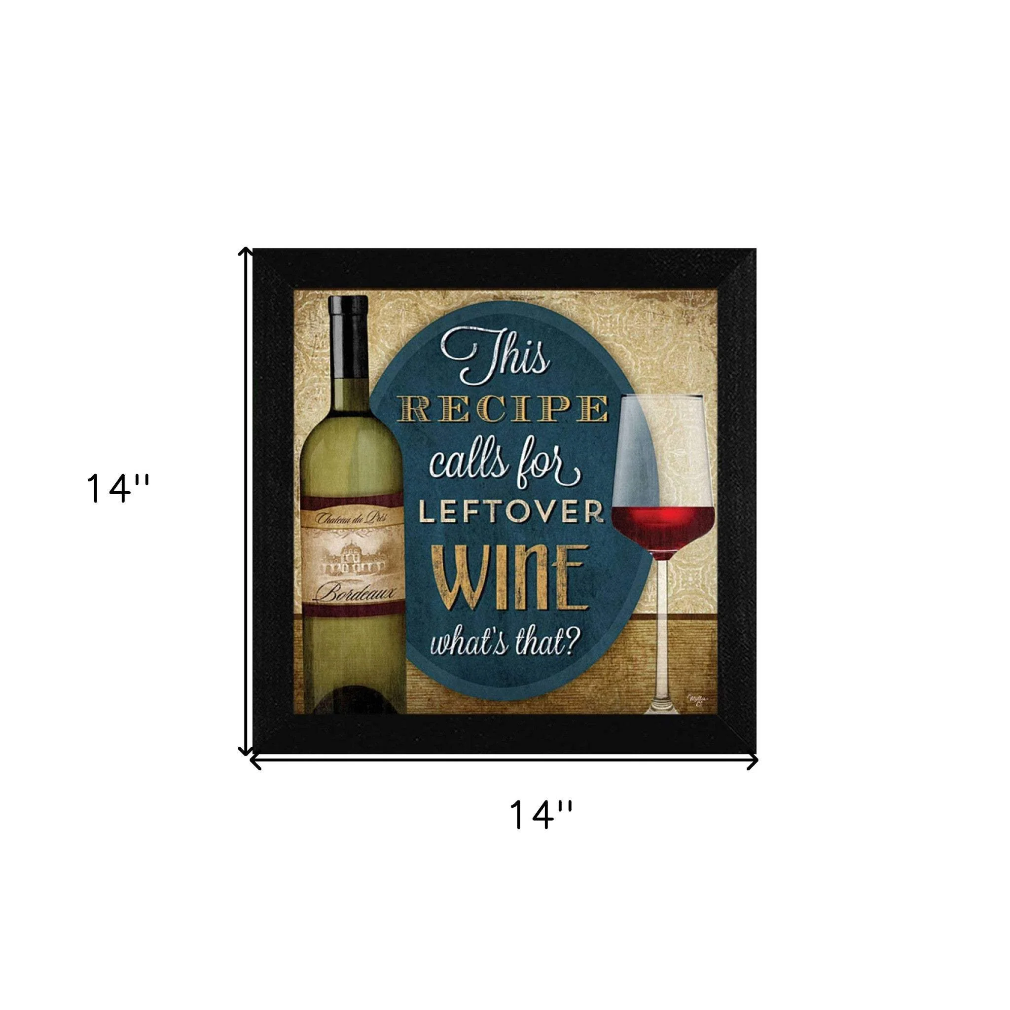 Leftover Wine Black Framed Print Wall Art - Image 6