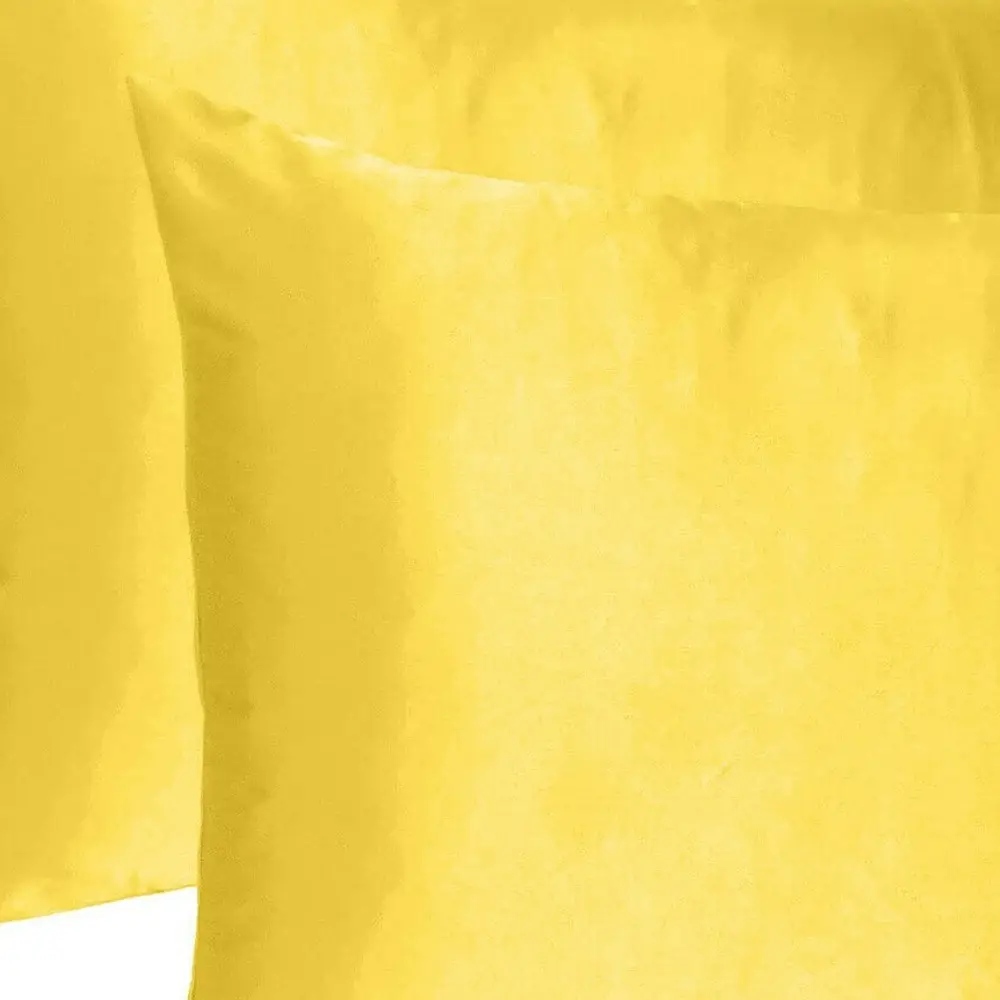 Lemon Dreamy Set Of 2 Silky Satin King Pillowcases - Image 6