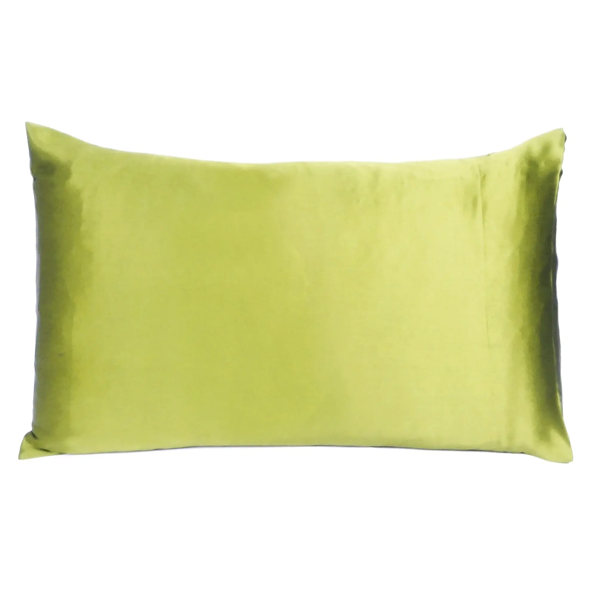 Lemongrass Dreamy Set Of 2 Silky Satin Queen Pillowcases - Image 2